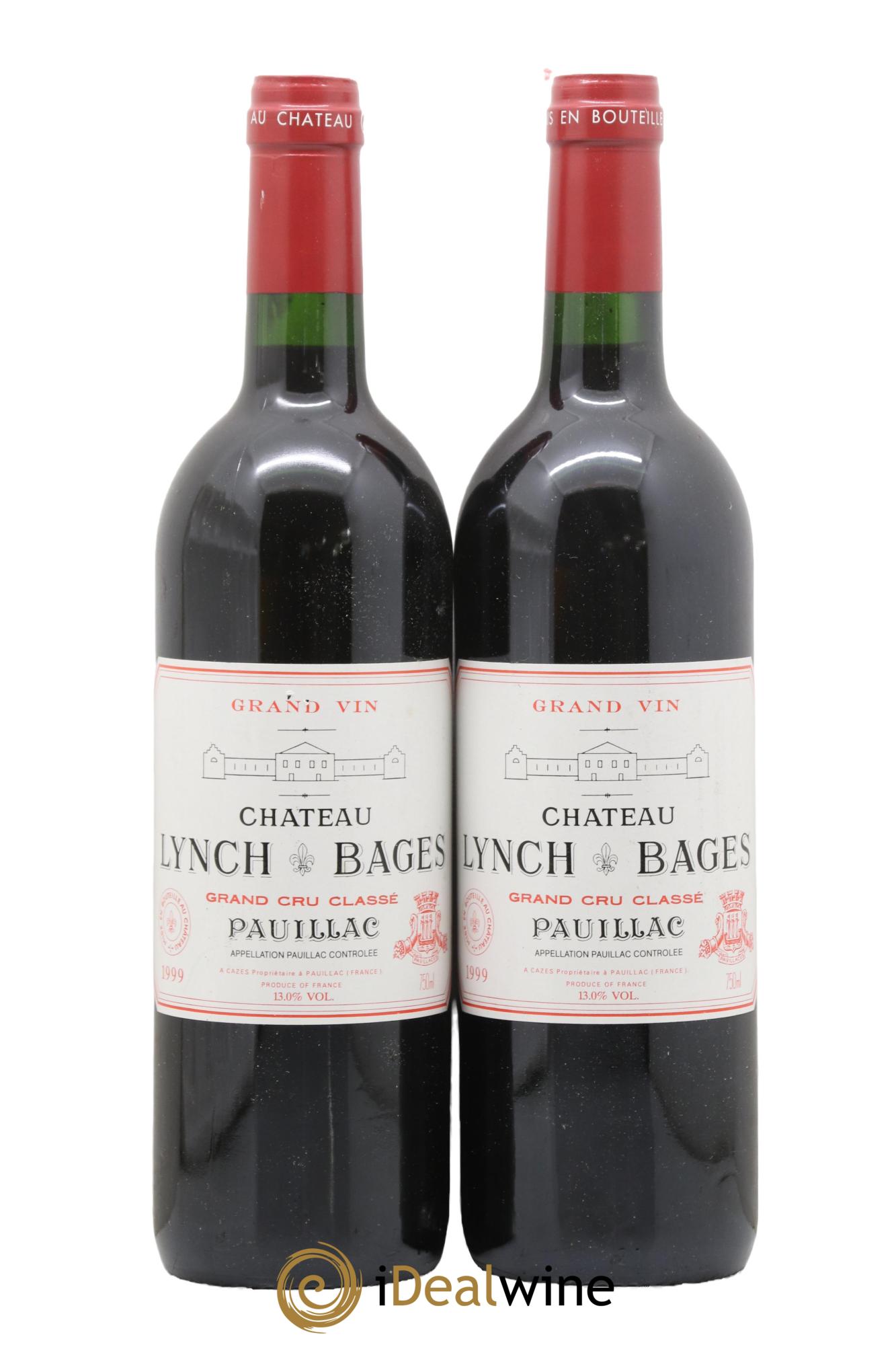 Château Lynch Bages 5ème Grand Cru Classé 1999 - Lot of 2 bottles - 0