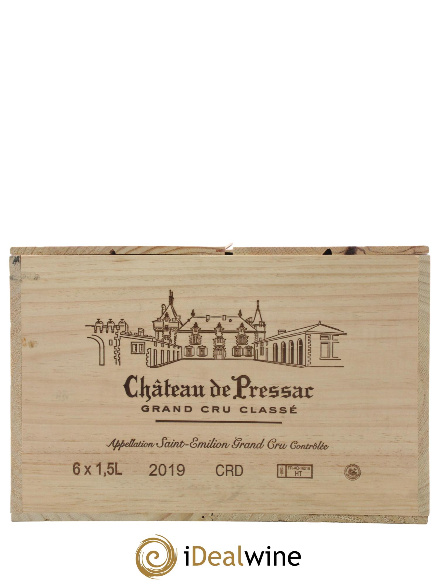 Château de Pressac Grand Cru Classé 2019 - Lot of 6 magnums - 1