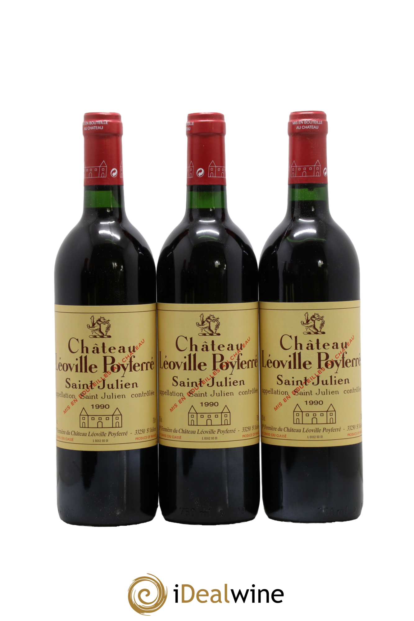 Château Léoville Poyferré 2ème Grand Cru Classé 1990 - Lotto di 12 bottiglie - 2