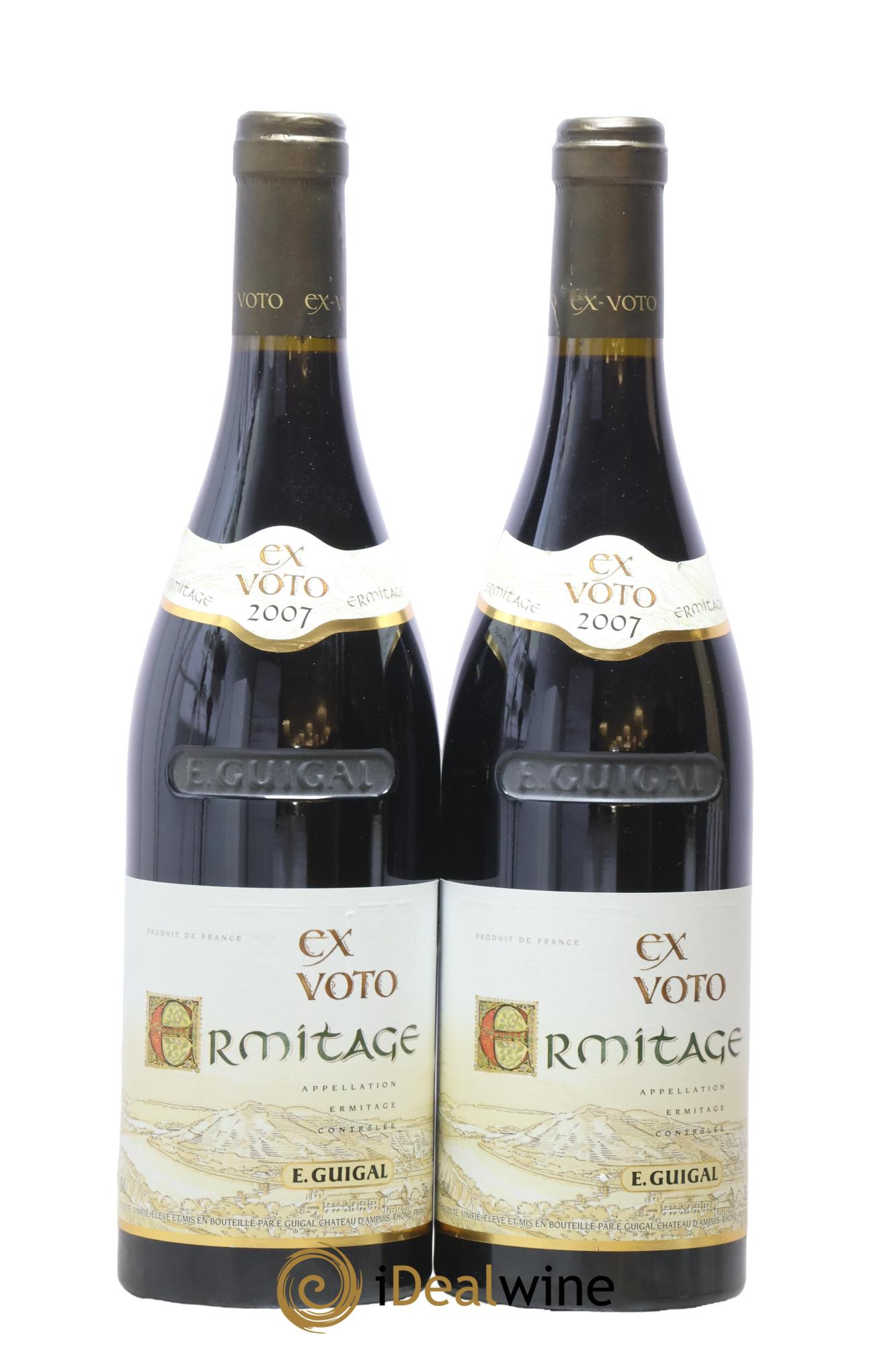 Ermitage Ex Voto Guigal 2007 - Lot of 2 bottles - 0