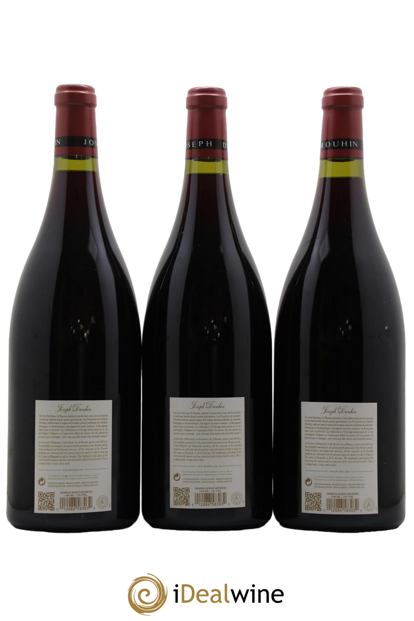 Chambolle-Musigny 1er Cru Les Amoureuses Joseph Drouhin 2009 - Lot de 3 magnums - 1