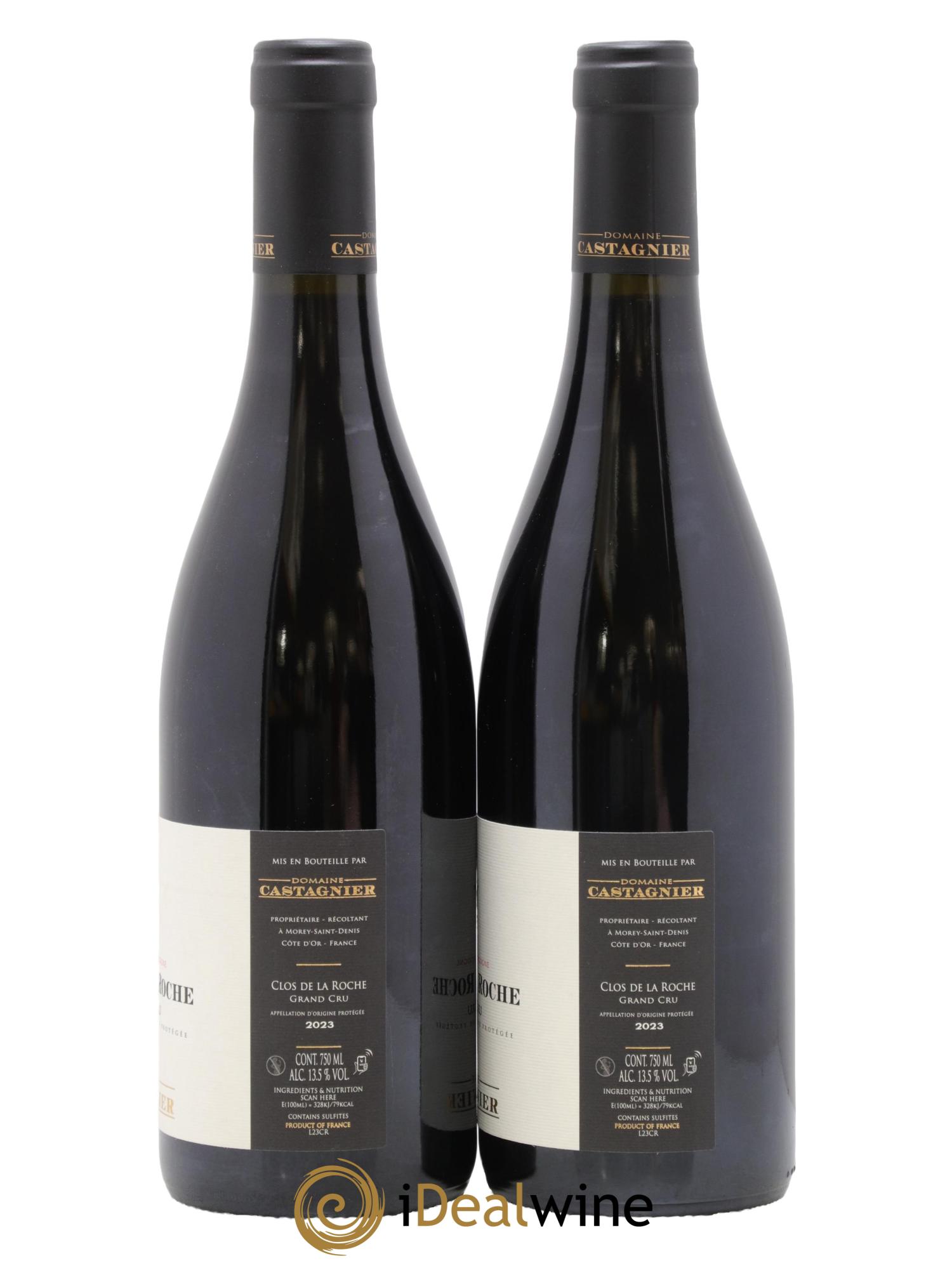 Clos de la Roche Grand Cru Castagnier (Domaine) 2023 - Lot of 2 bottles - 1