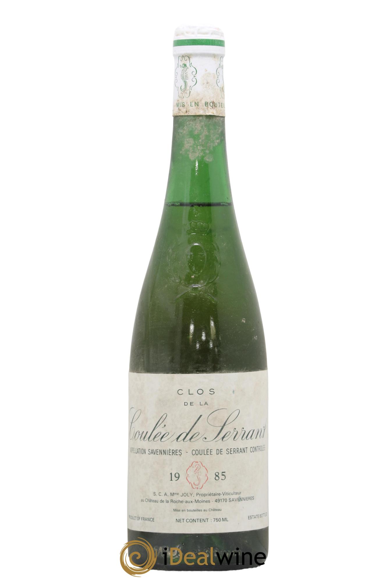 Savennières Clos de la Coulée de Serrant Vignobles de la Coulée de Serrant - Nicolas Joly 1985 - Lotto di 1 bottiglia - 0