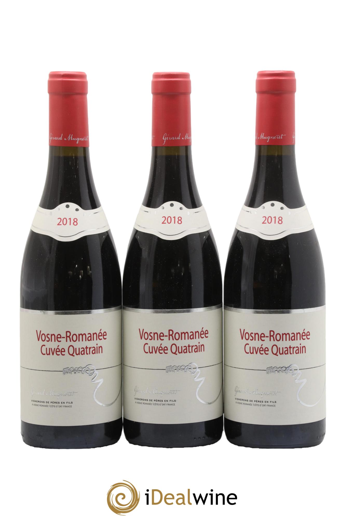 Vosne-Romanée Cuvée Quatrain Gérard Mugneret 2018 - Lot of 3 bottles - 0