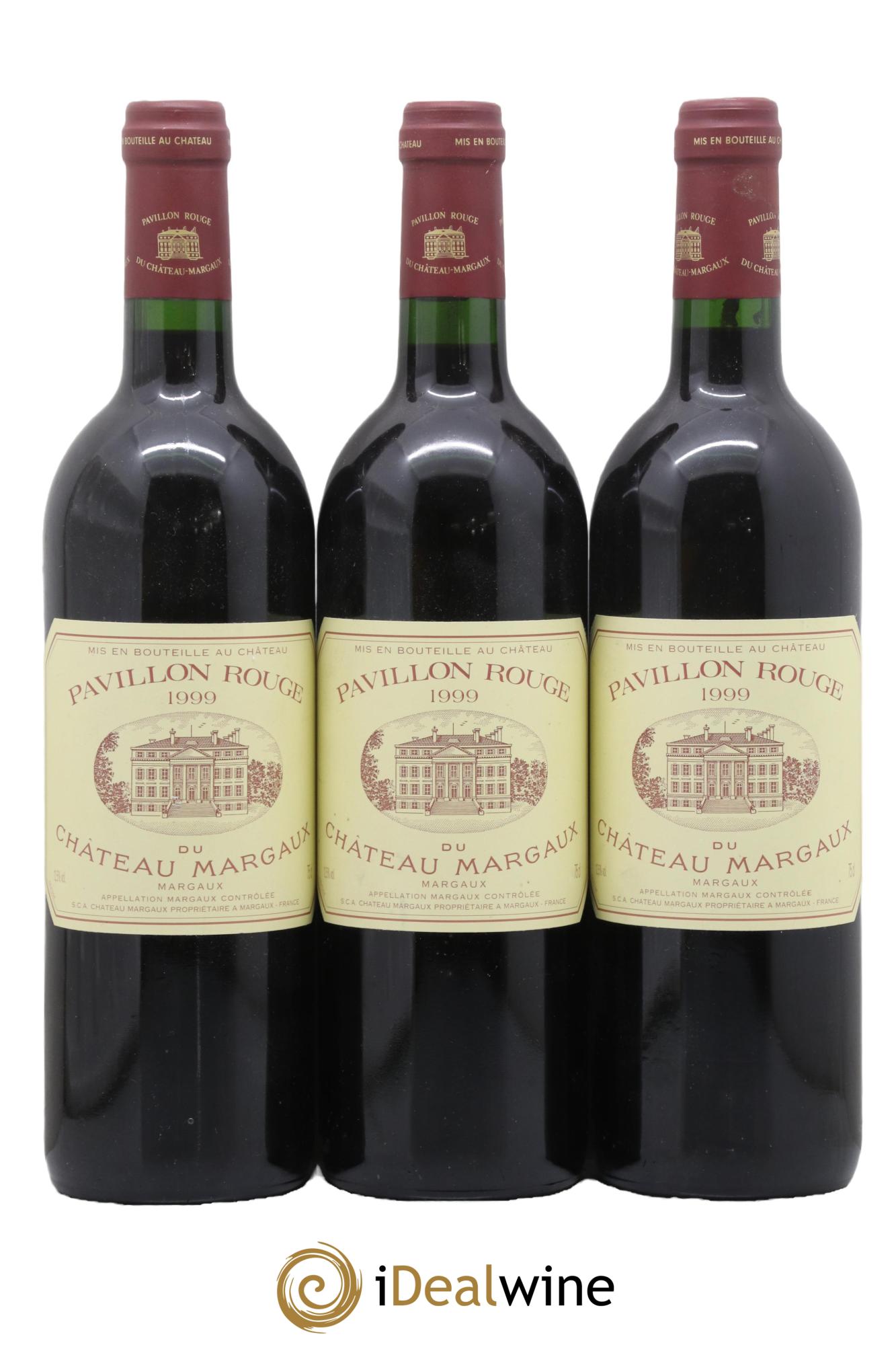 Pavillon Rouge du Château Margaux Second Vin 1999 - Lotto di 3 bottiglie - 0