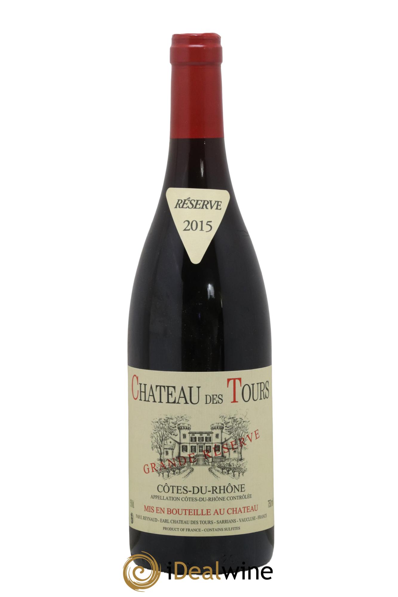 Côtes-du-Rhône Château des Tours Grande Réserve Emmanuel Reynaud 2015 - Lot de 1 bouteille - 0
