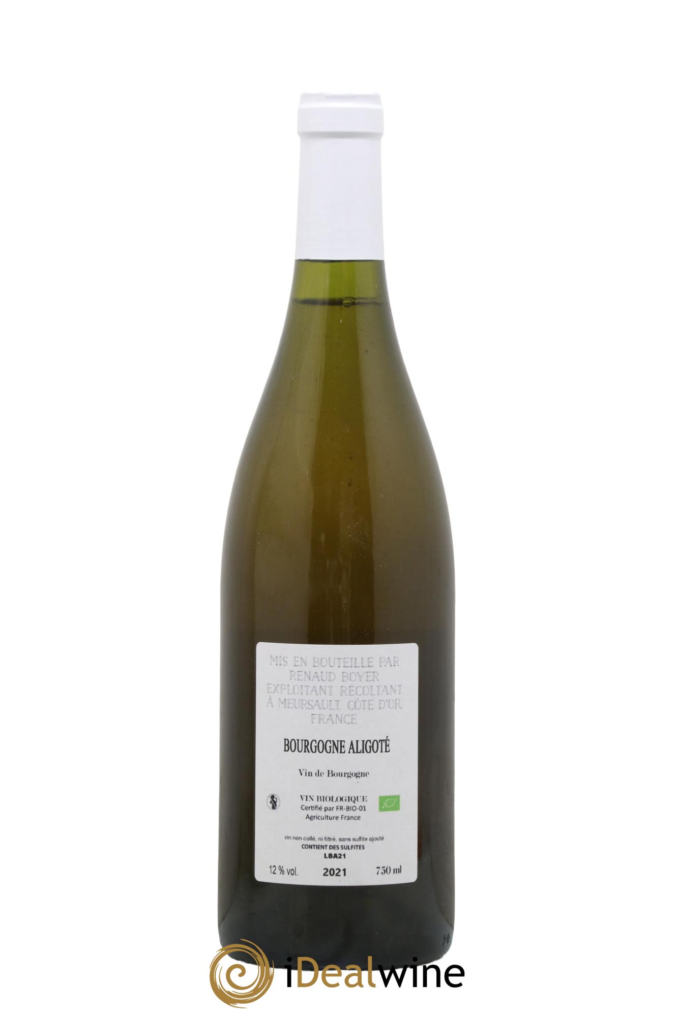 Bourgogne Aligoté Renaud Boyer 2021 - Lot de 1 bouteille - 1