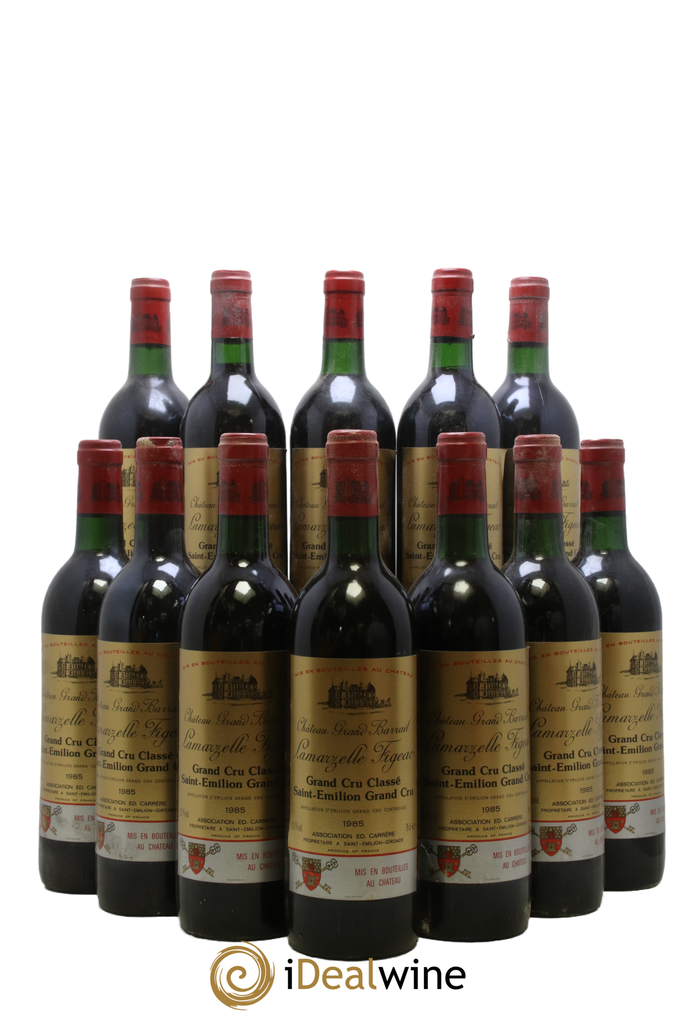 Château Grand Barrail Lamarzelle Figeac Grand Cru Classé 1985 - Lot of 12 bottles - 0
