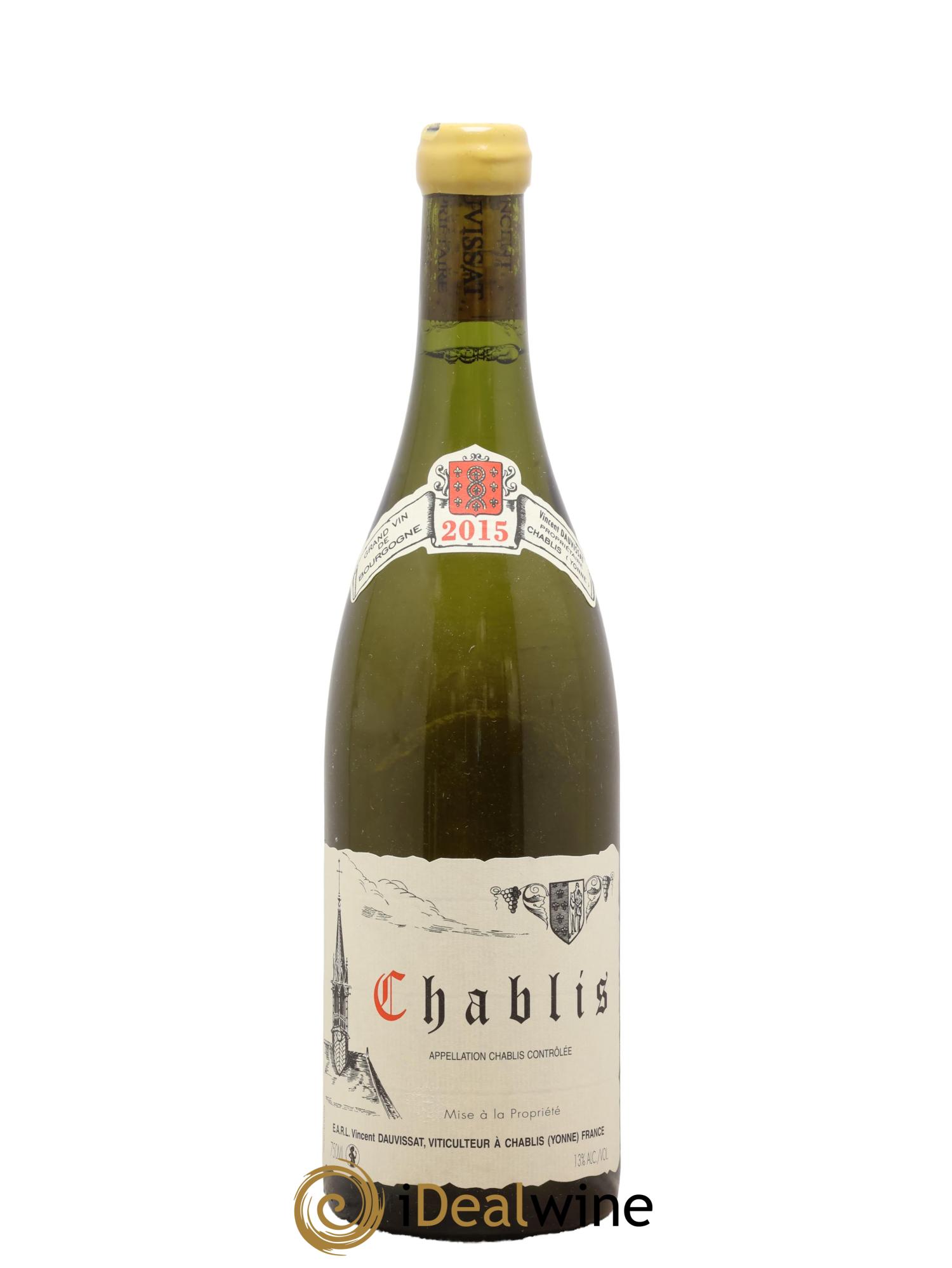 Chablis Vincent Dauvissat (Domaine) 2015 - Lot de 1 bouteille - 0