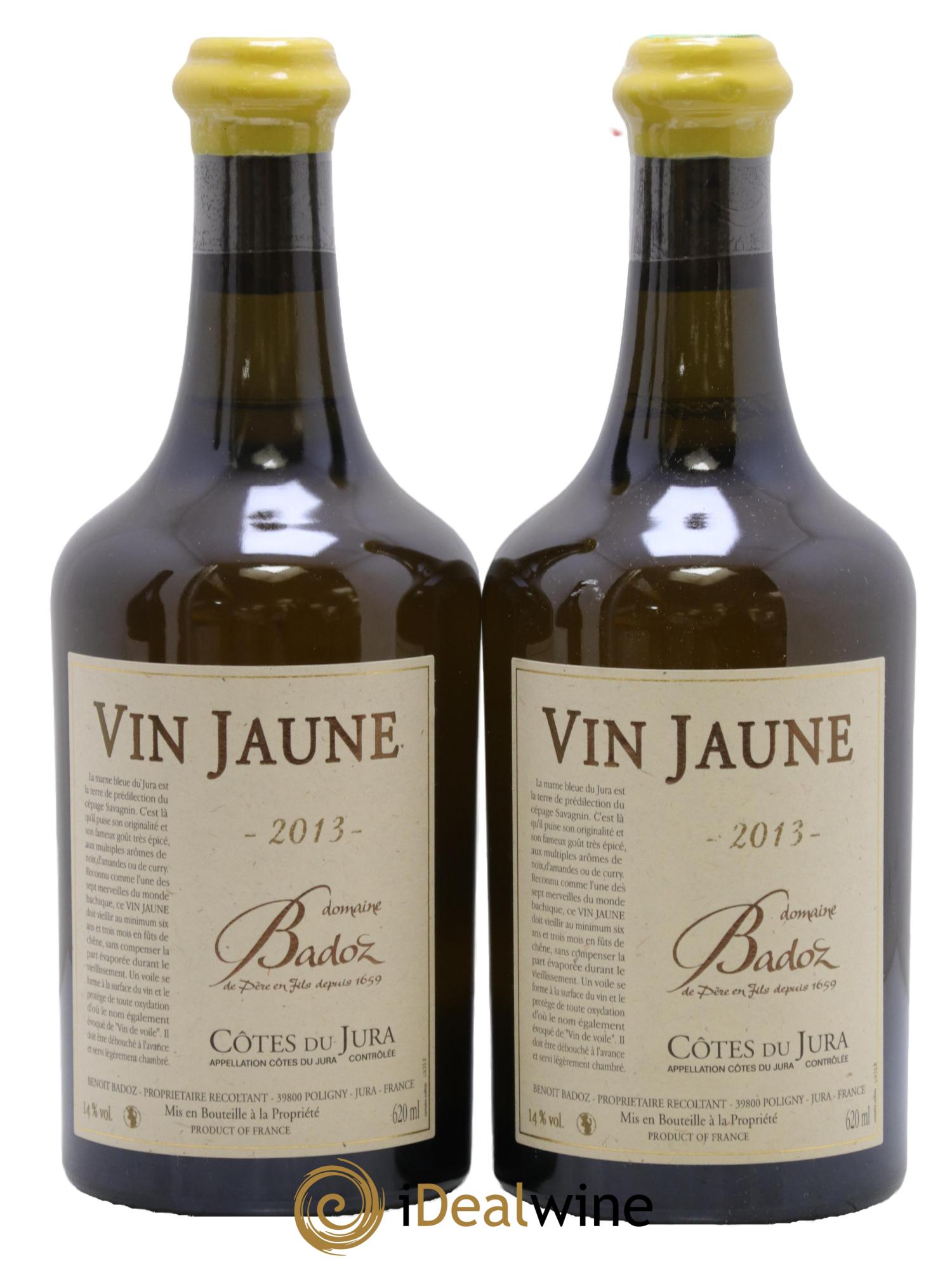 Côtes du Jura Vin Jaune Domaine Badoz 2013 - Lot de 2 clavelins - 0