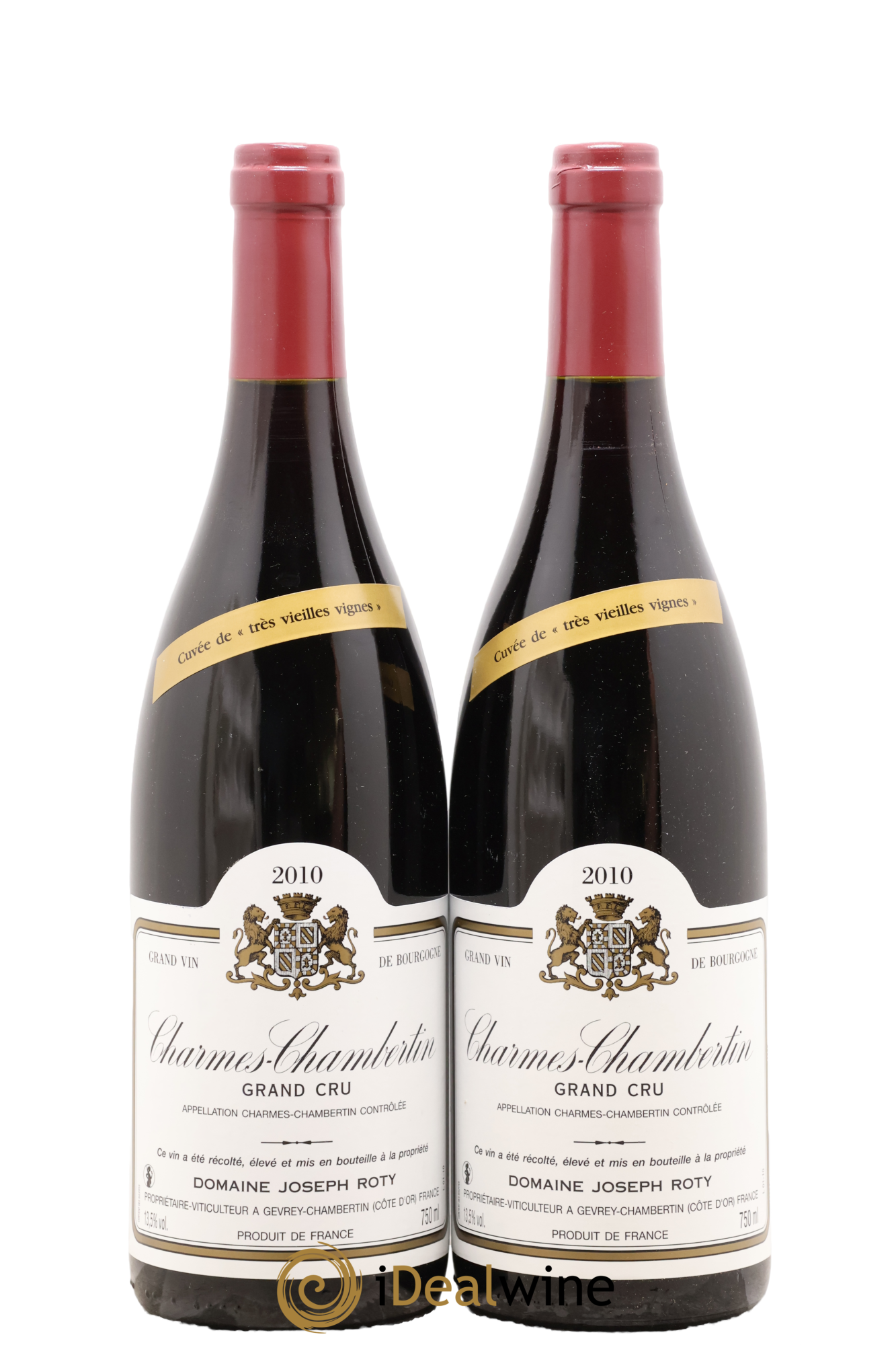 Charmes-Chambertin Grand Cru Très vieilles vignes Joseph Roty (Domaine) 2010 - Lot de 2 bouteilles - 0