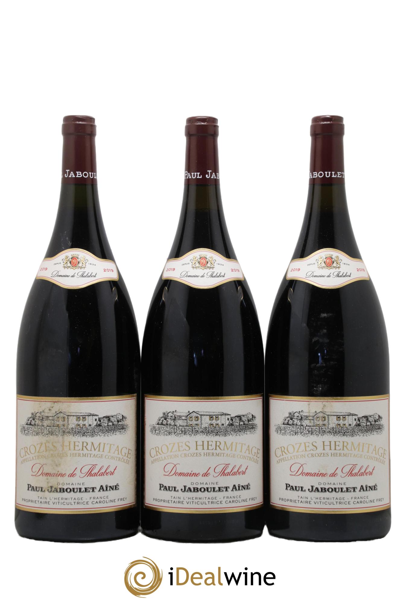 Crozes-Hermitage Domaine de Thalabert Paul Jaboulet Ainé 2019 - Lot of 3 magnums - 0