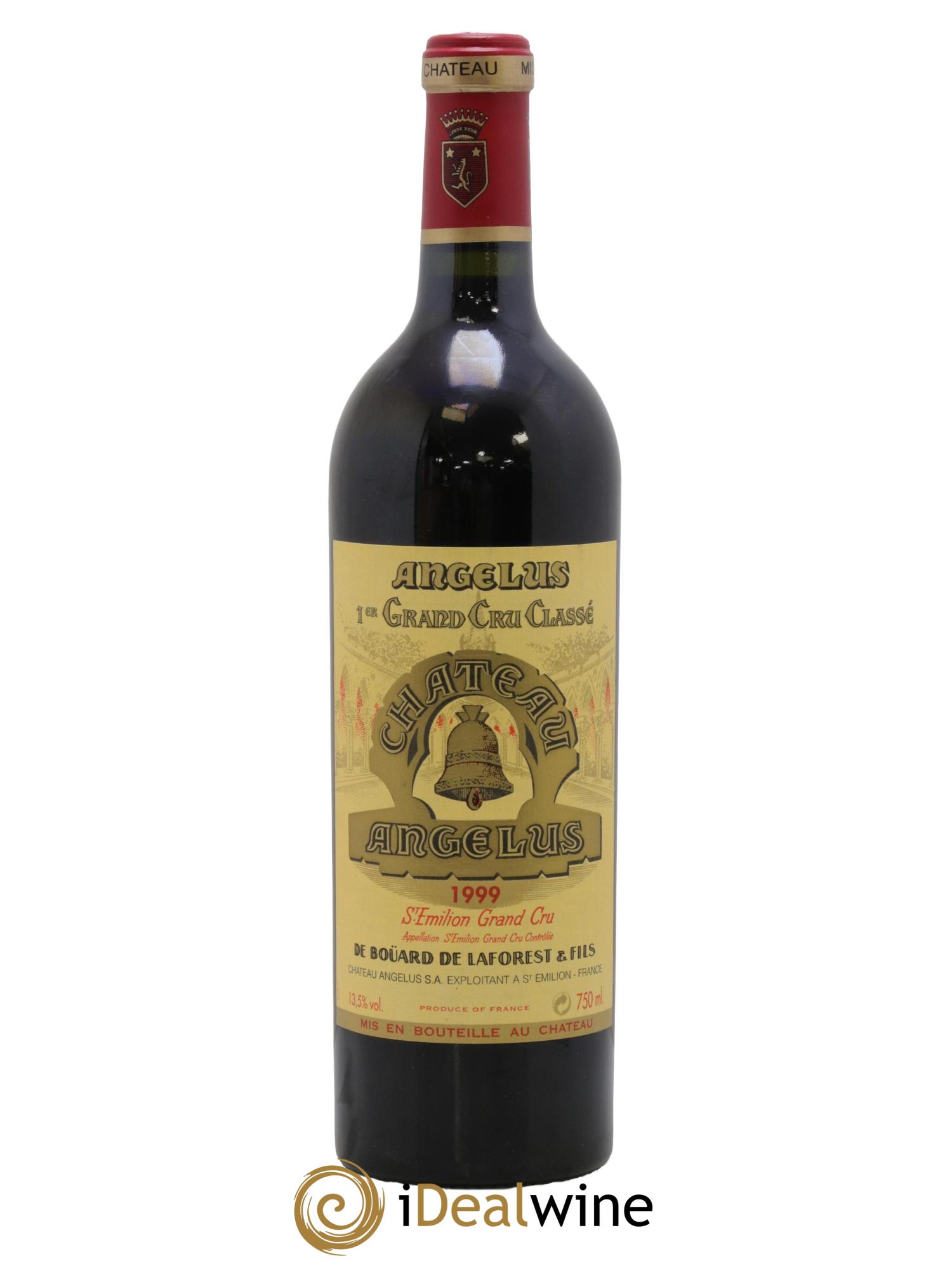 Château Angélus 1er Grand Cru Classé A 1999 - Lot de 1 bouteille - 0