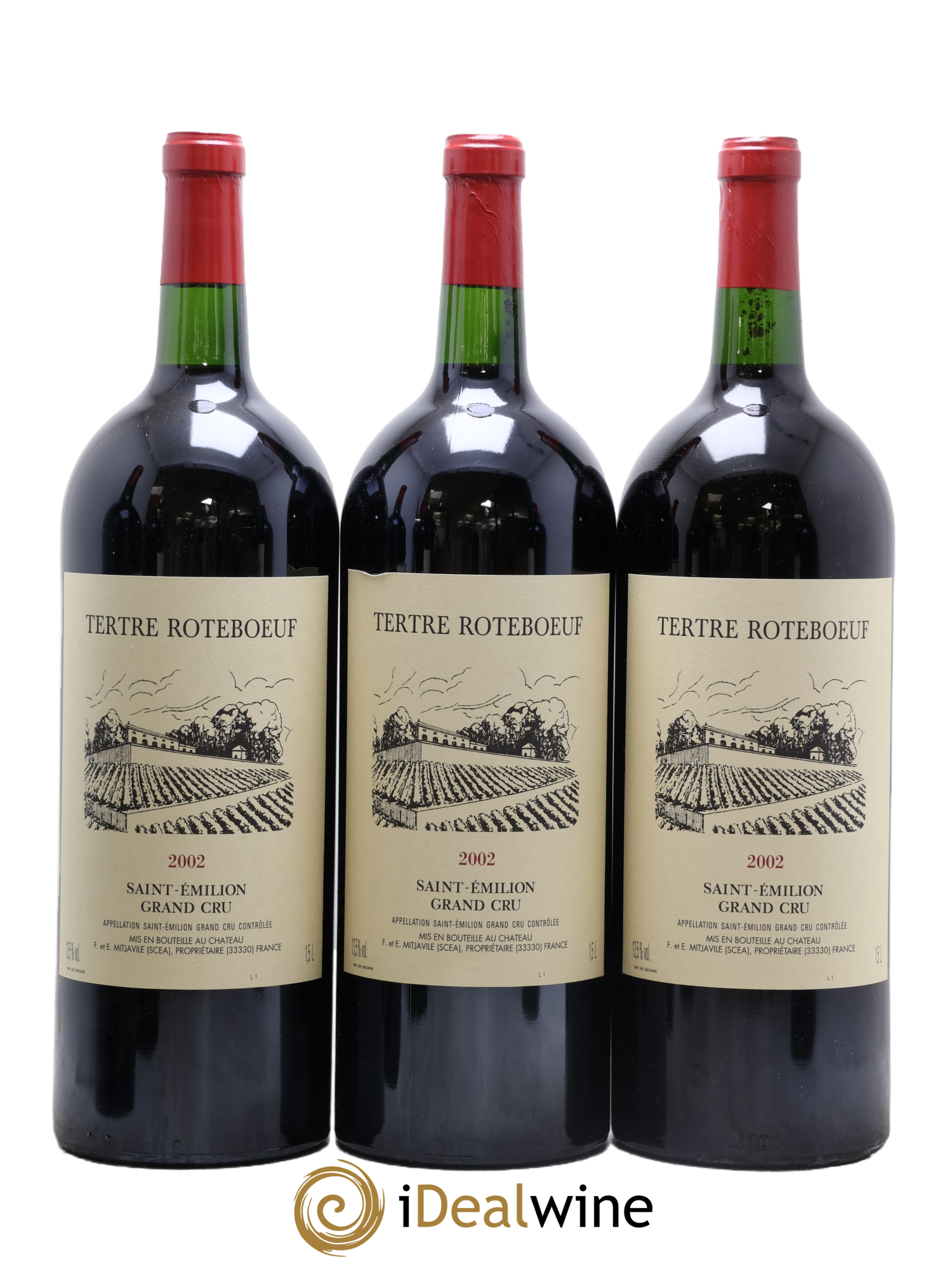 Château Tertre Roteboeuf 2002 - Lotto di 6 magnum - 1