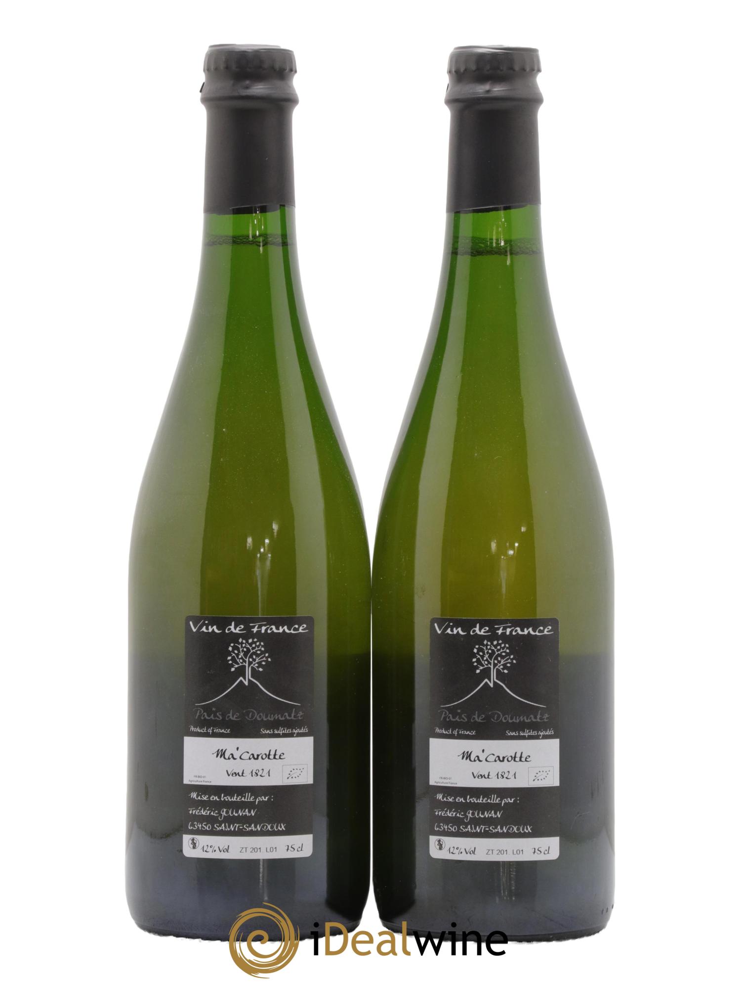 Vin de France Ma Carotte Vignoble de l'Arbre Blanc 2018 - Lotto di 2 bottiglie - 1