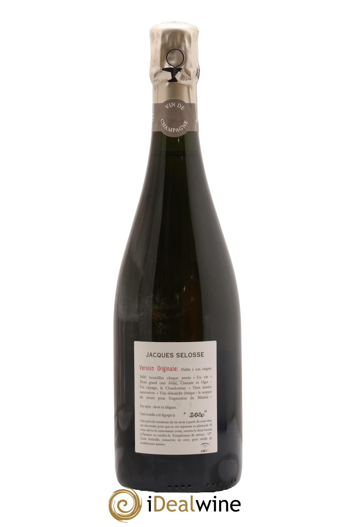 Version Originale Jacques Selosse - Posten von 1 Flasche - 1