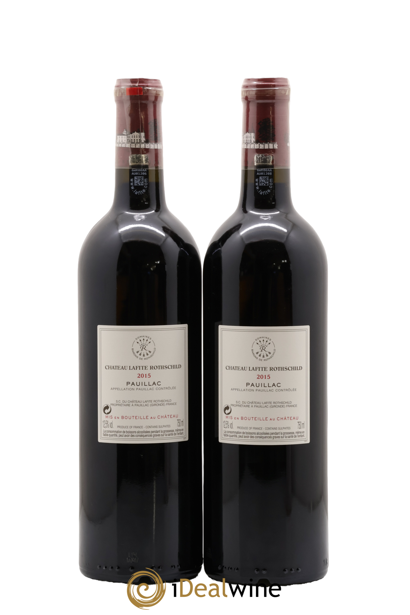 Château Lafite Rothschild 1er Grand Cru Classé 2015 - Lot de 2 bouteilles - 1