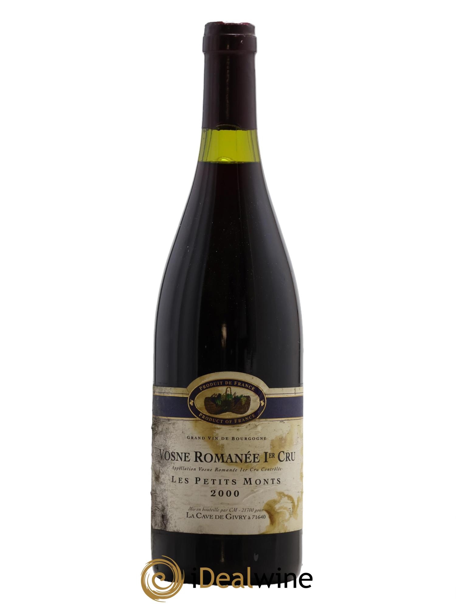 Vosne-Romanée 1er Cru Les Petits Monts La Cave de Givry 2000 - Lot de 1 bouteille - 0