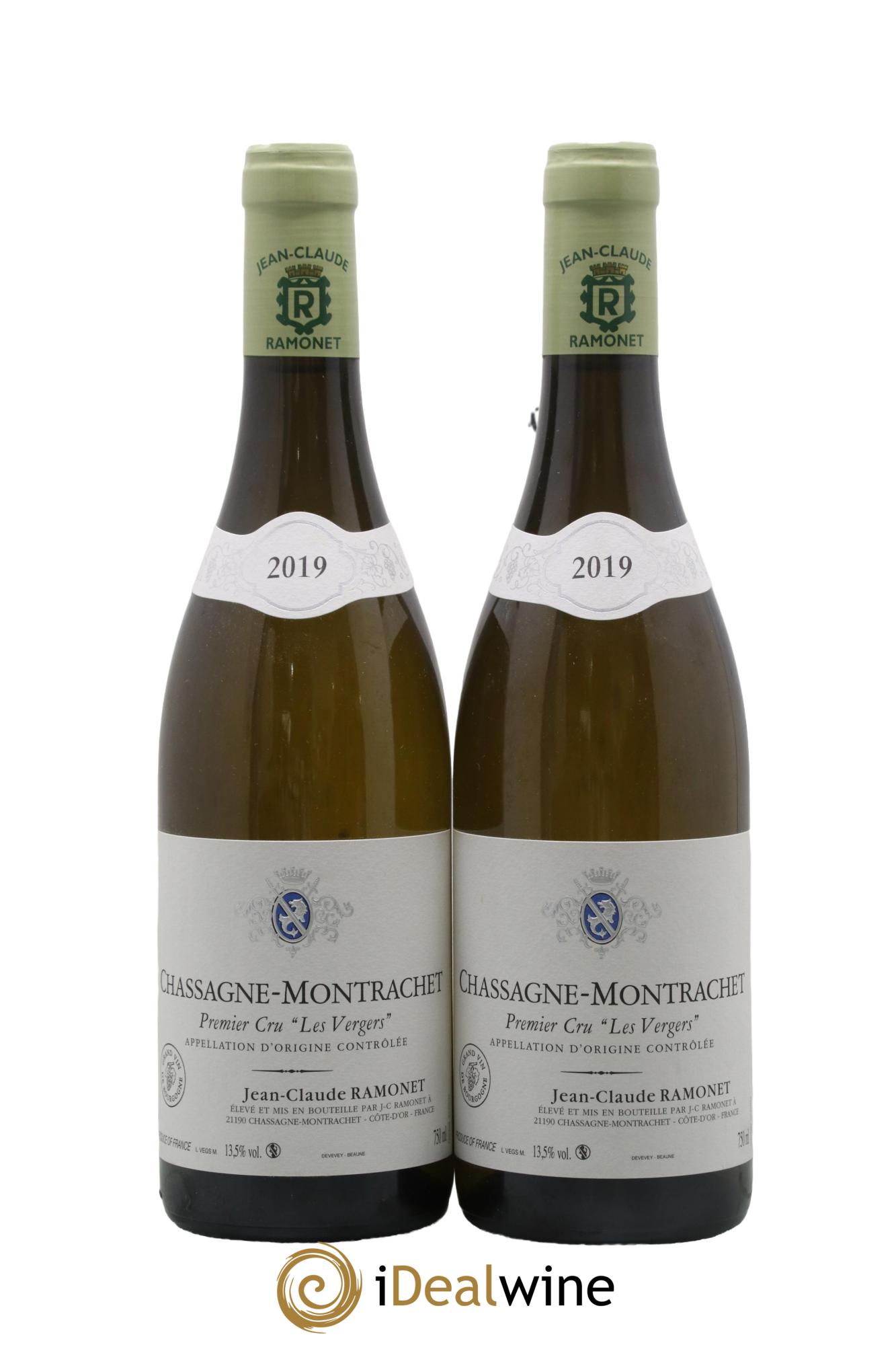 Chassagne-Montrachet 1er Cru Les Vergers Ramonet (Domaine) 2019 - Lot de 2 bouteilles - 0