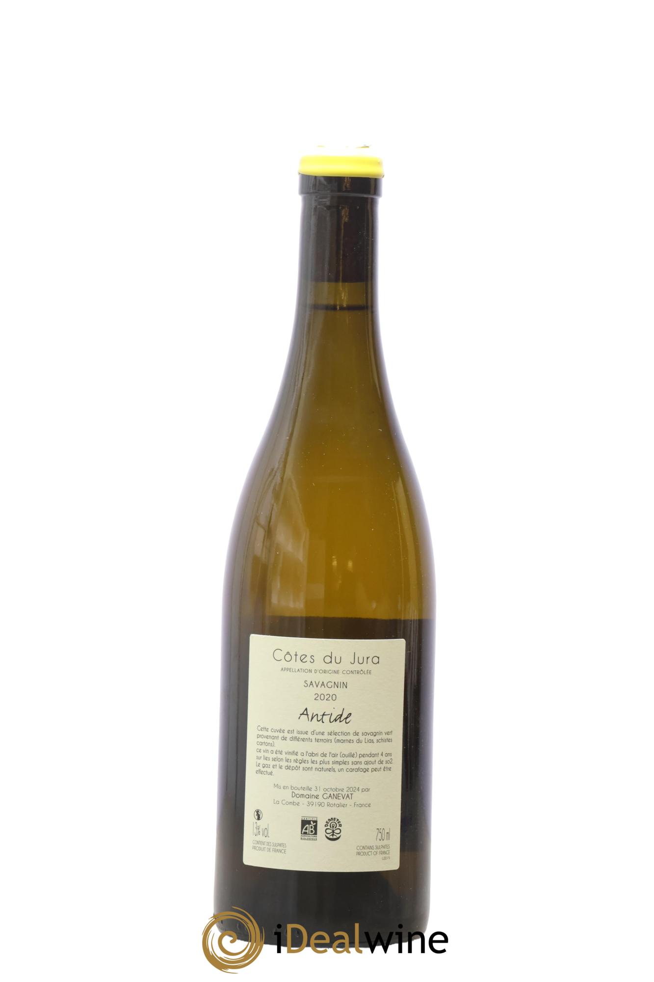 Côtes du Jura Savagnin Antide Jean-François Ganevat (Domaine) 2020 - Lot de 1 bouteille - 1