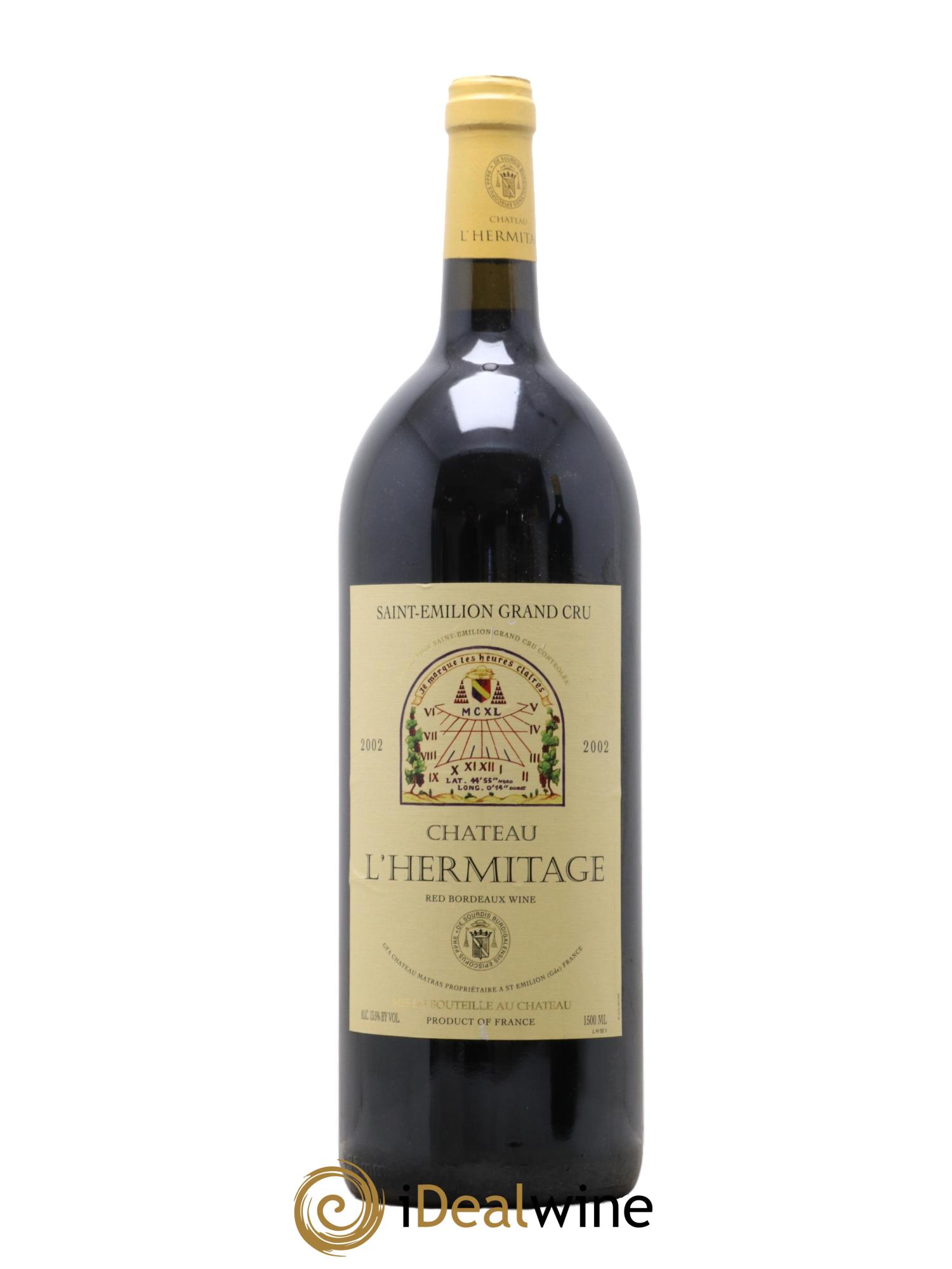 Château l' Hermitage 2002 - Lot de 1 magnum - 0