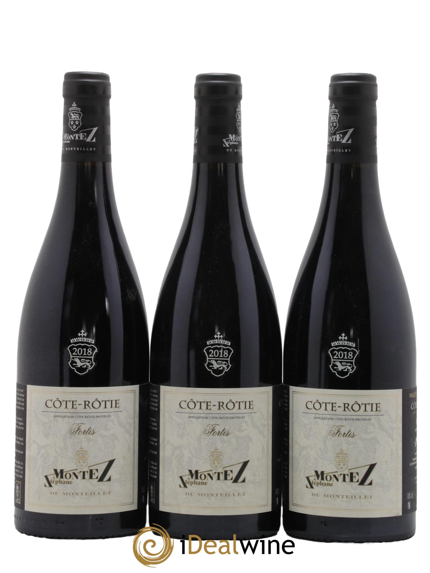 Côte-Rôtie Fortis Monteillet (Domaine du) - Stéphane Montez 2018 - Lot of 3 bottles - 0