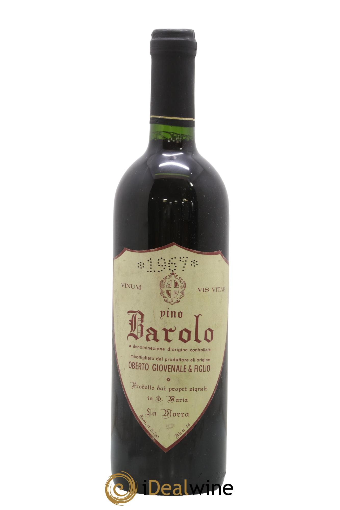 Barolo Oberto Giovenale 1967 - Lot de 1 bouteille - 0