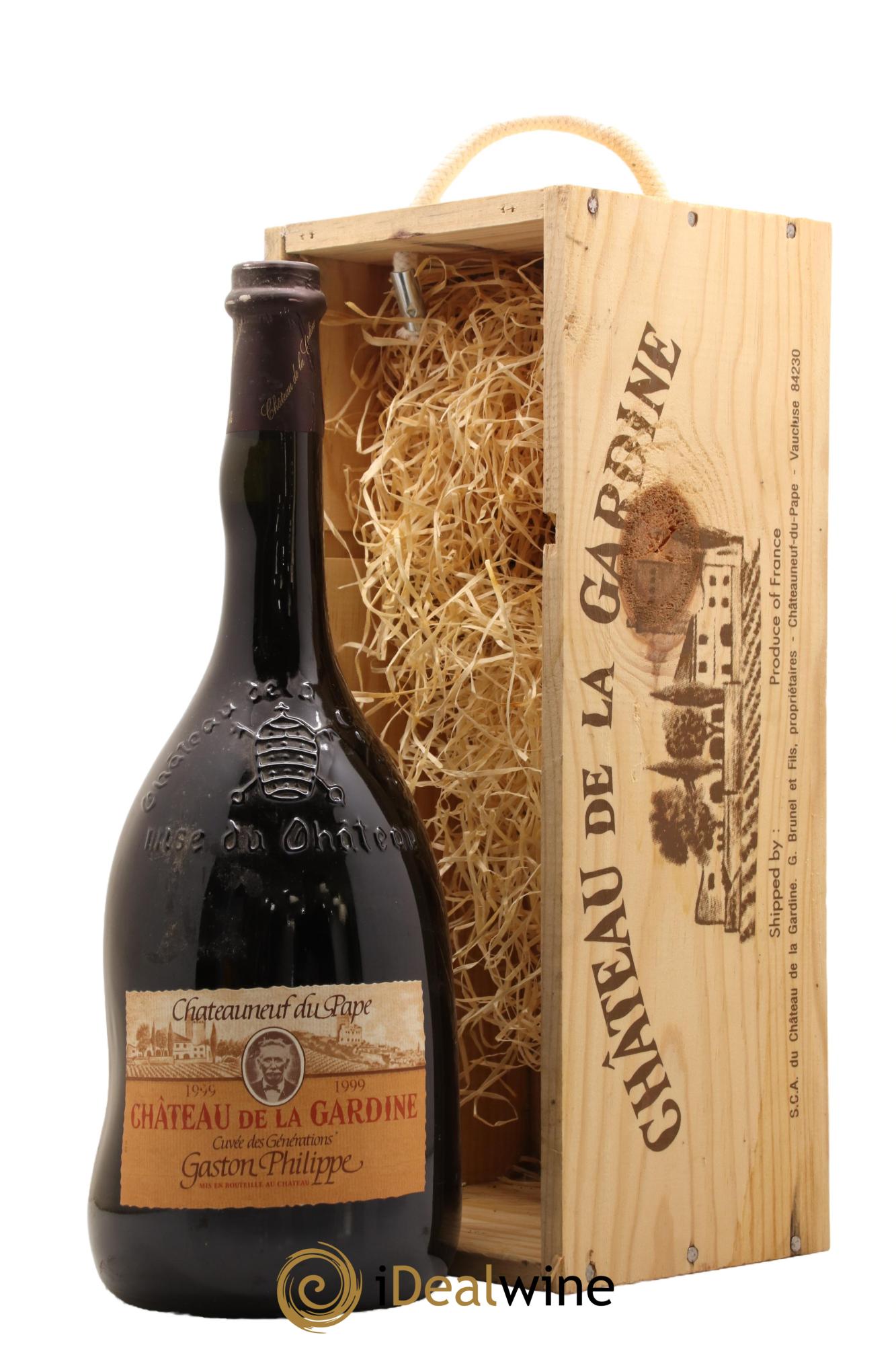 Châteauneuf-du-Pape Cuvee des Generations Gaston Philippe Chateau La Gardine 1999 - Lot de 1 magnum - 0