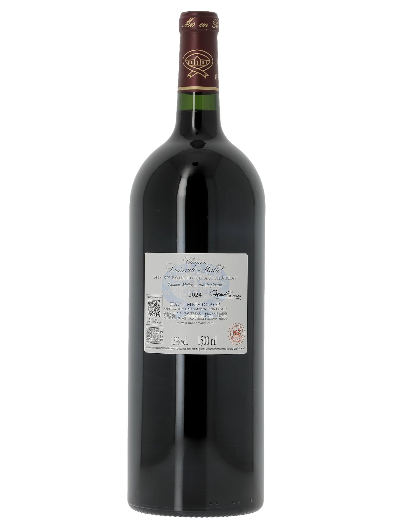Château Sociando Mallet 2024 - Lot of 1 magnum - 1