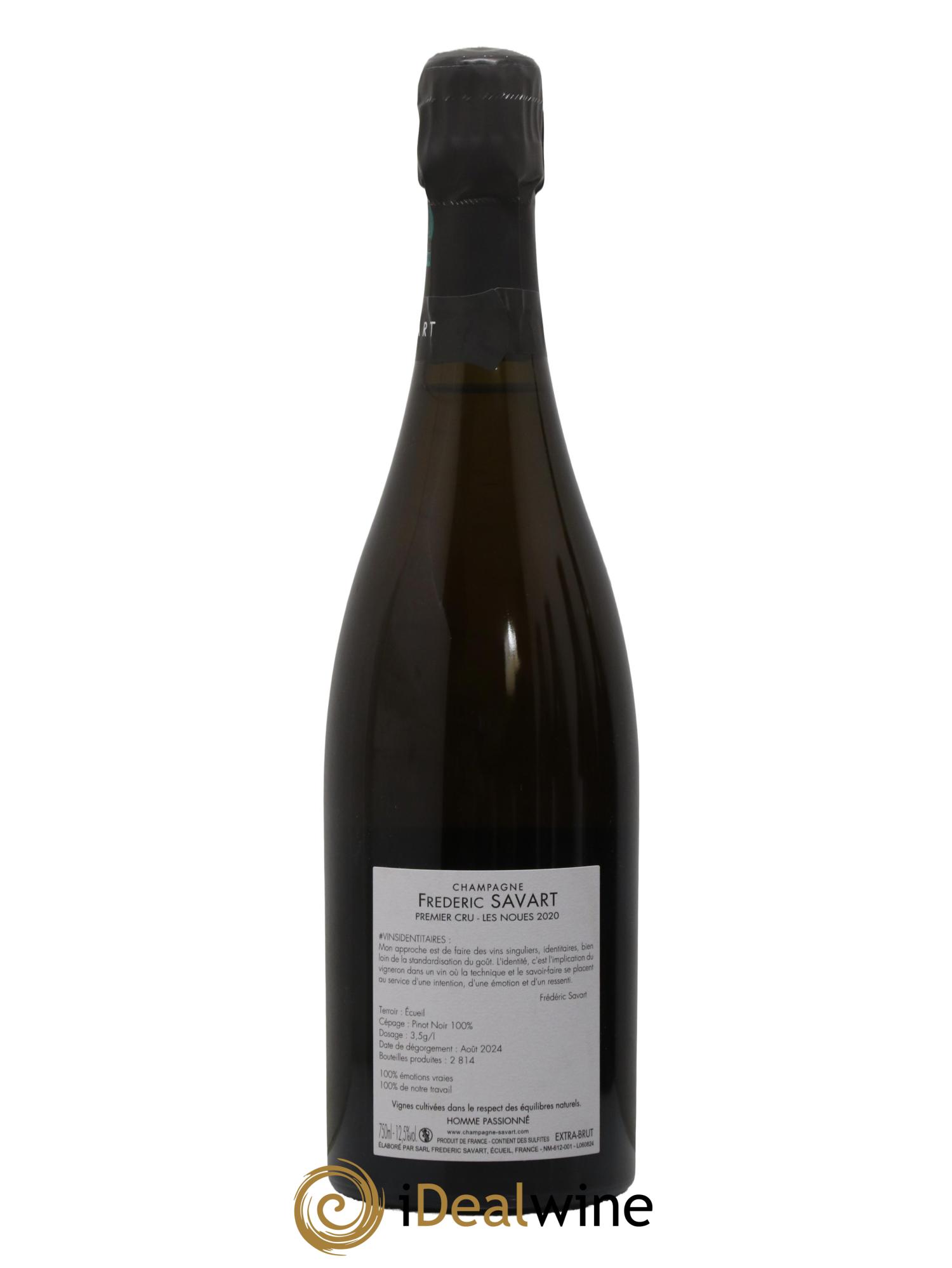 Les Noues 1er Cru Extra-Brut Savart 2020 - Lot de 1 bouteille - 1