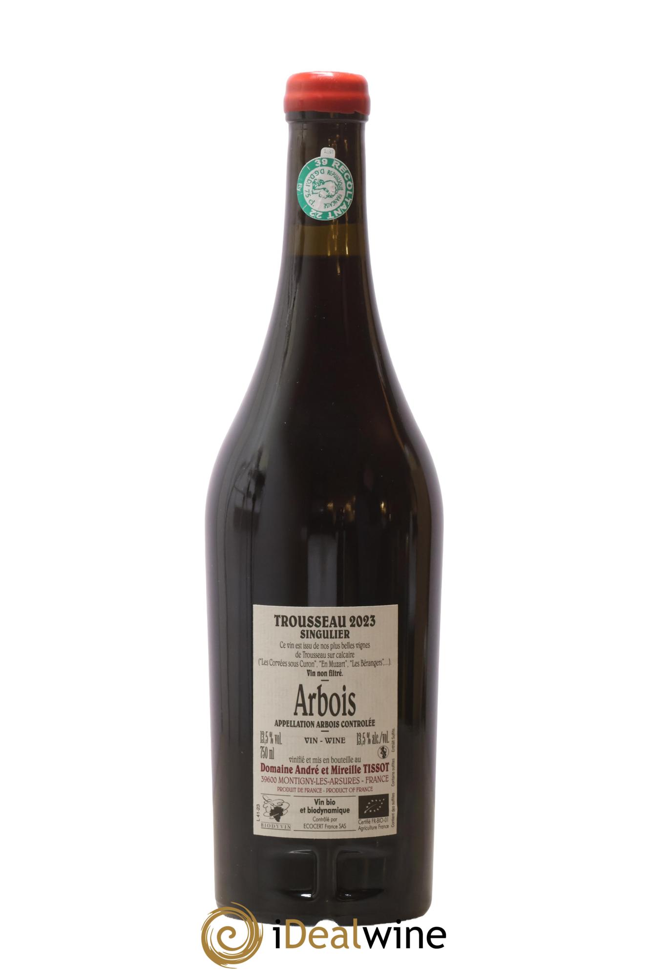 Arbois Trousseau Singulier Bénédicte et Stéphane Tissot 2023 - Lotto di 1 bottiglia - 1