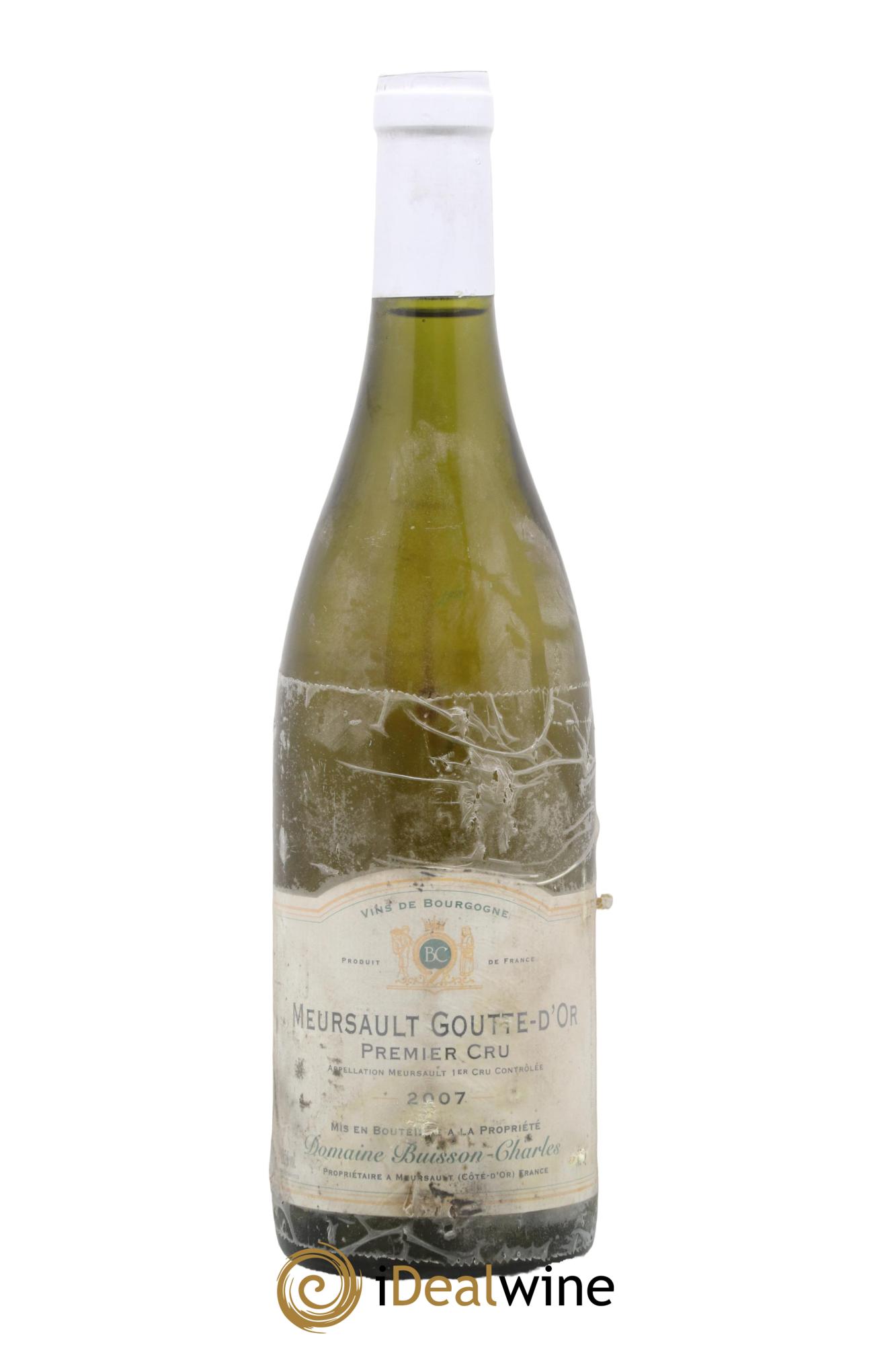 Meursault 1er Cru Goutte d'Or Buisson-Charles (Domaine) 2007 - Lot of 1 bottle - 0