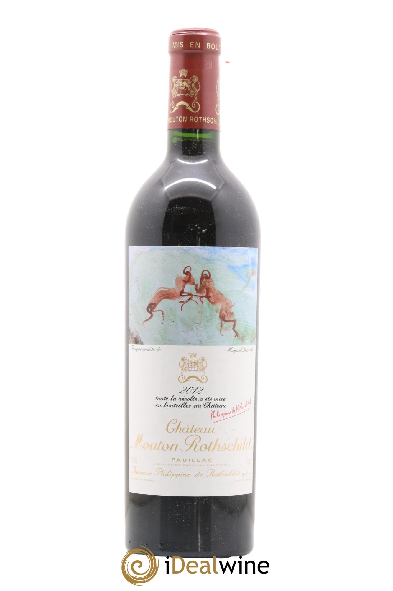 Château Mouton Rothschild 1er Grand Cru Classé 2012 - Lot de 1 bouteille - 0