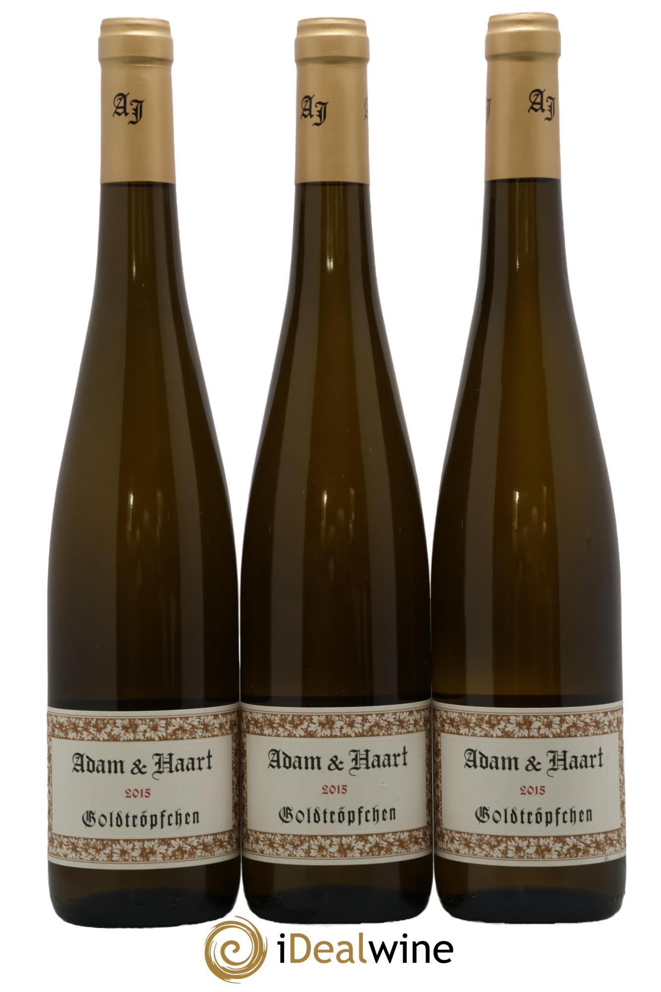 Allemagne Piesporter Goldtröpfchen Trocken Ap 02 16 Weingut A.J. Adam 2015 - Lot of 3 bottles - 0