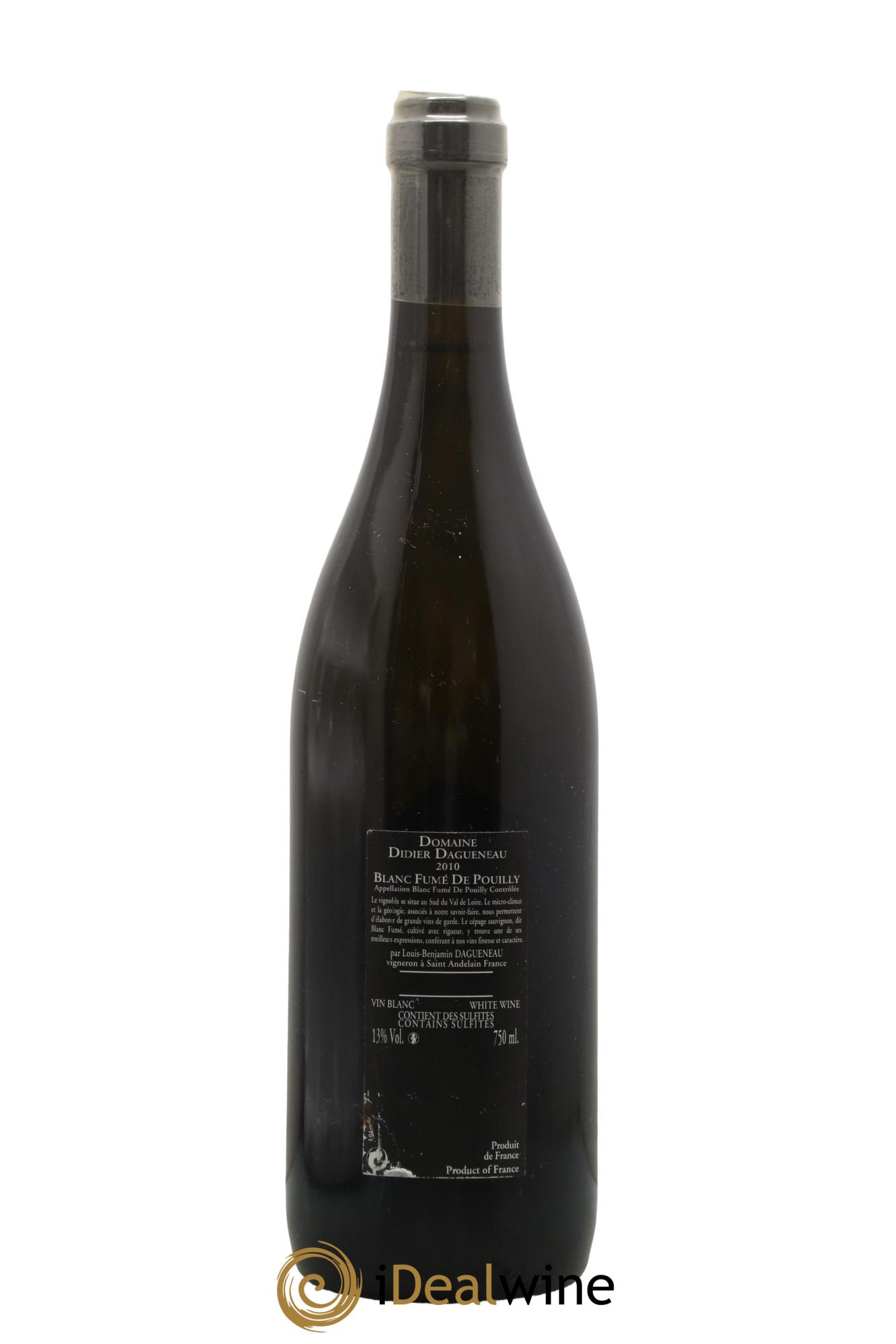 Vin de France (anciennement Pouilly-Fumé) Silex Dagueneau (Domaine Didier - Louis-Benjamin)  2010 - Lot de 1 bouteille - 1