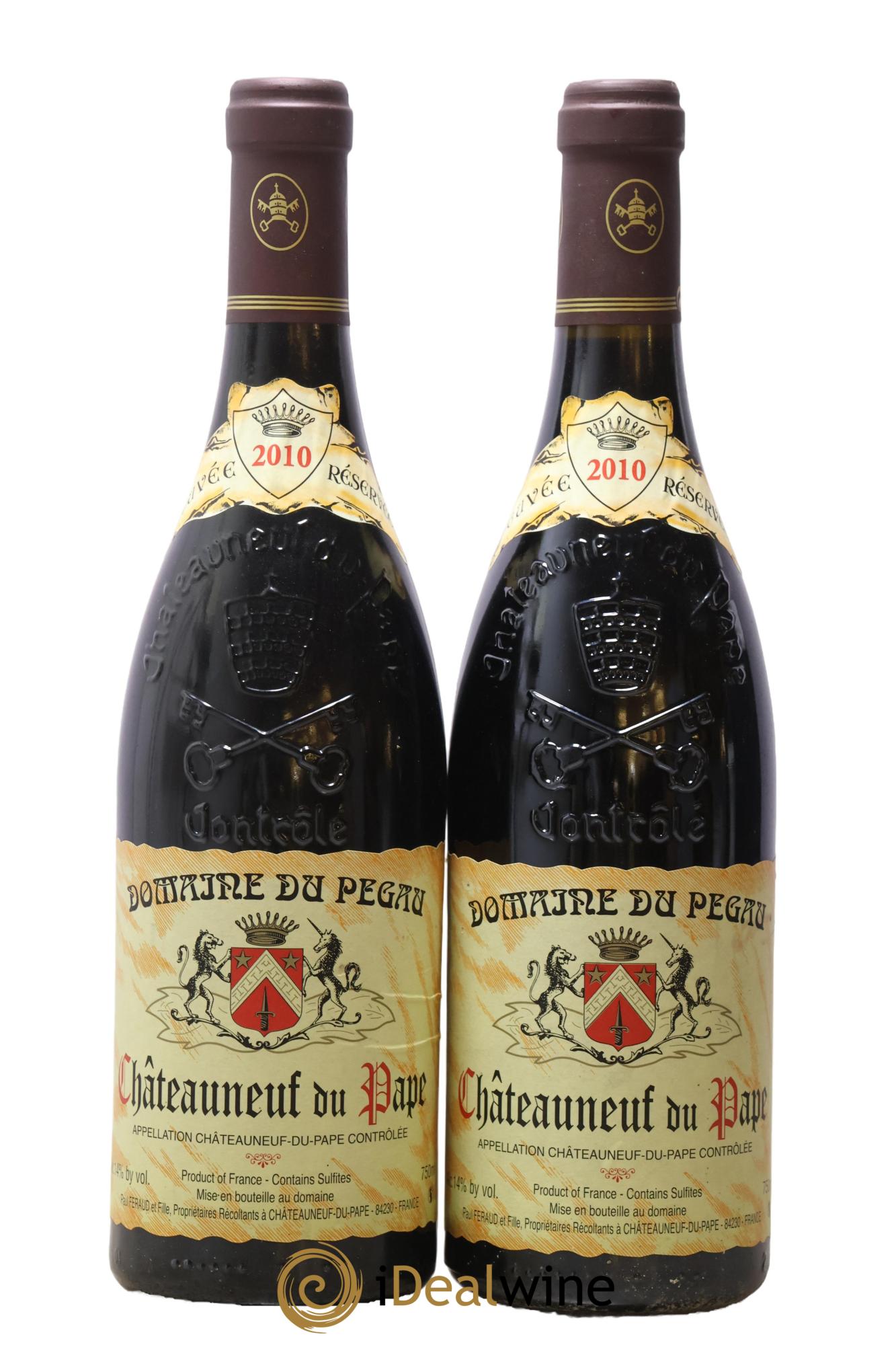 Châteauneuf-du-Pape Domaine du Pégau Cuvée Réservée Paul et Laurence Féraud 2010 - Lot of 2 bottles - 0