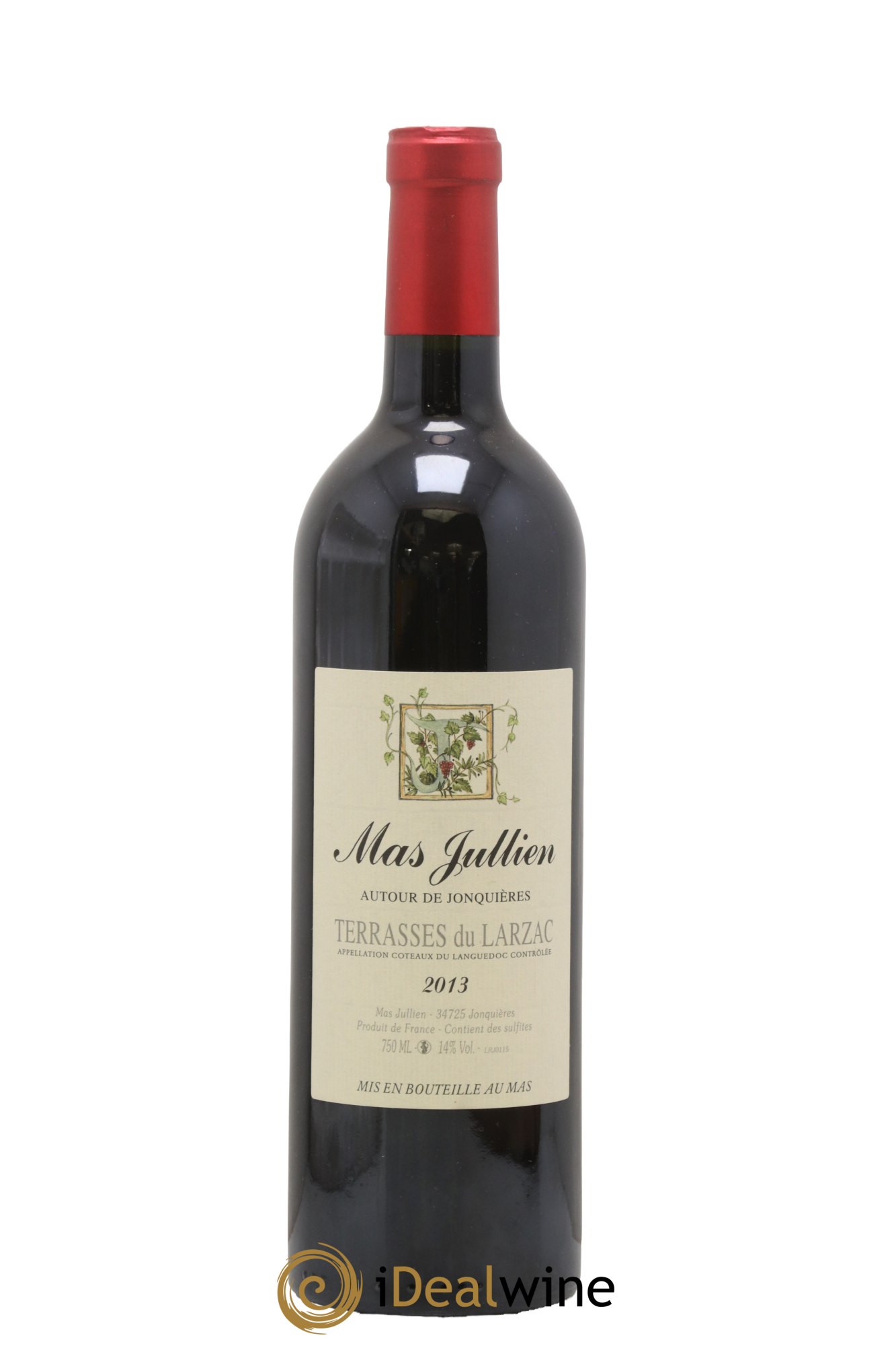 Terrasses du Larzac Mas Jullien Autour de Jonquières Olivier Jullien 2013 - Lot of 1 bottle - 0