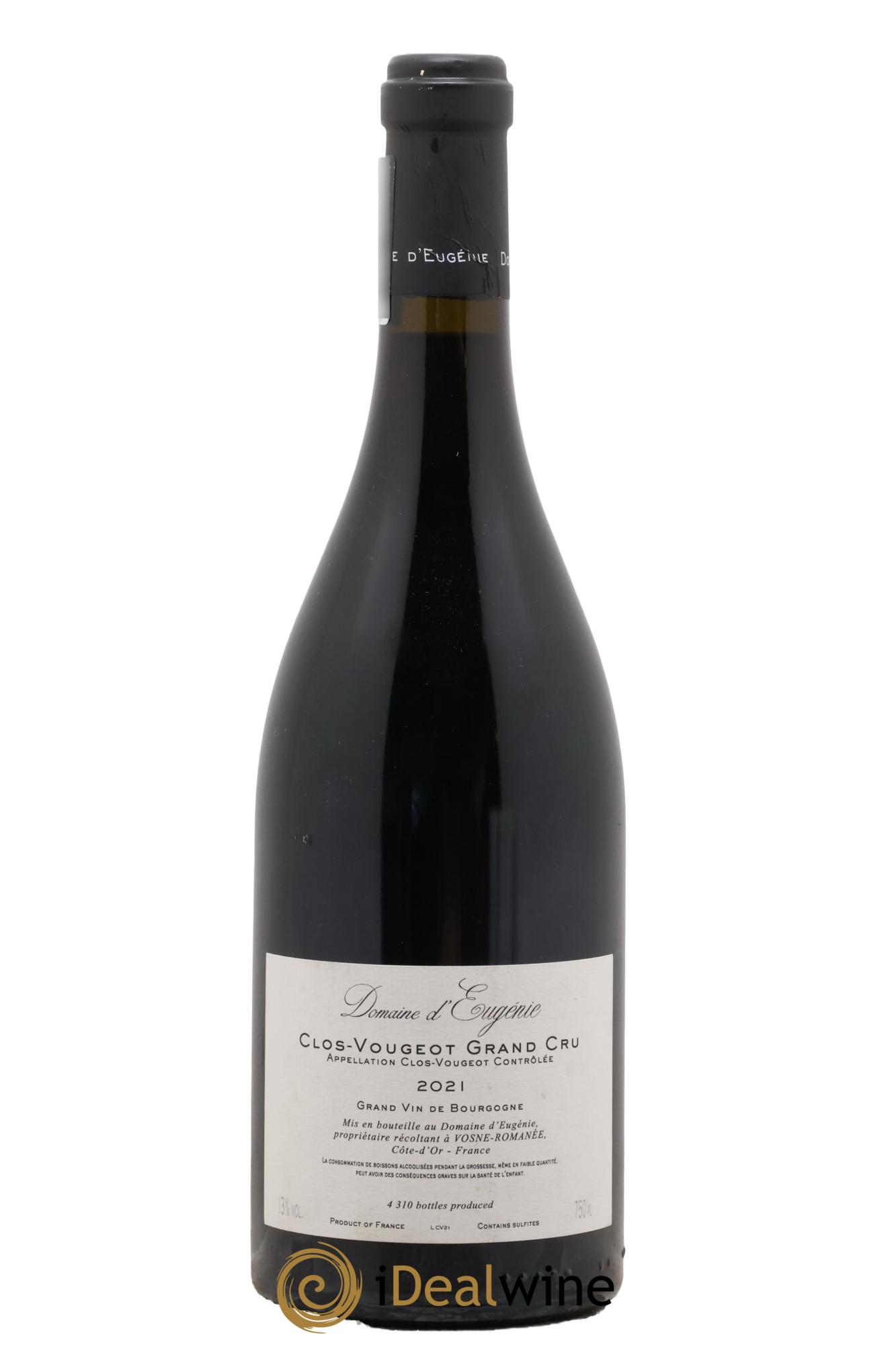 Clos de Vougeot Grand Cru Domaine René Engel - Domaine Eugénie 2021 - Lot de 1 bouteille - 1