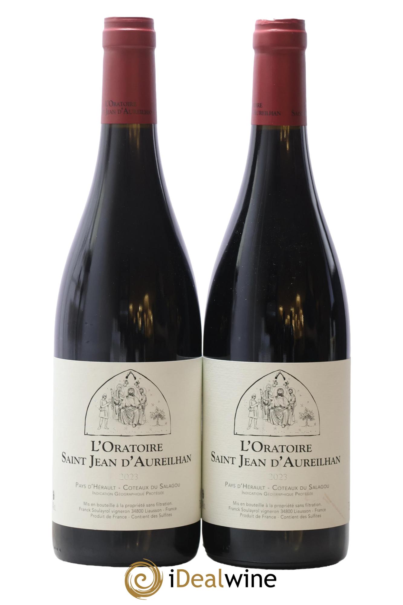 Pays d'Hérault - Coteaux du Salagou L’Oratoire Saint Jean d’Aureilhan 2023 - Posten von 2 Flaschen - 0