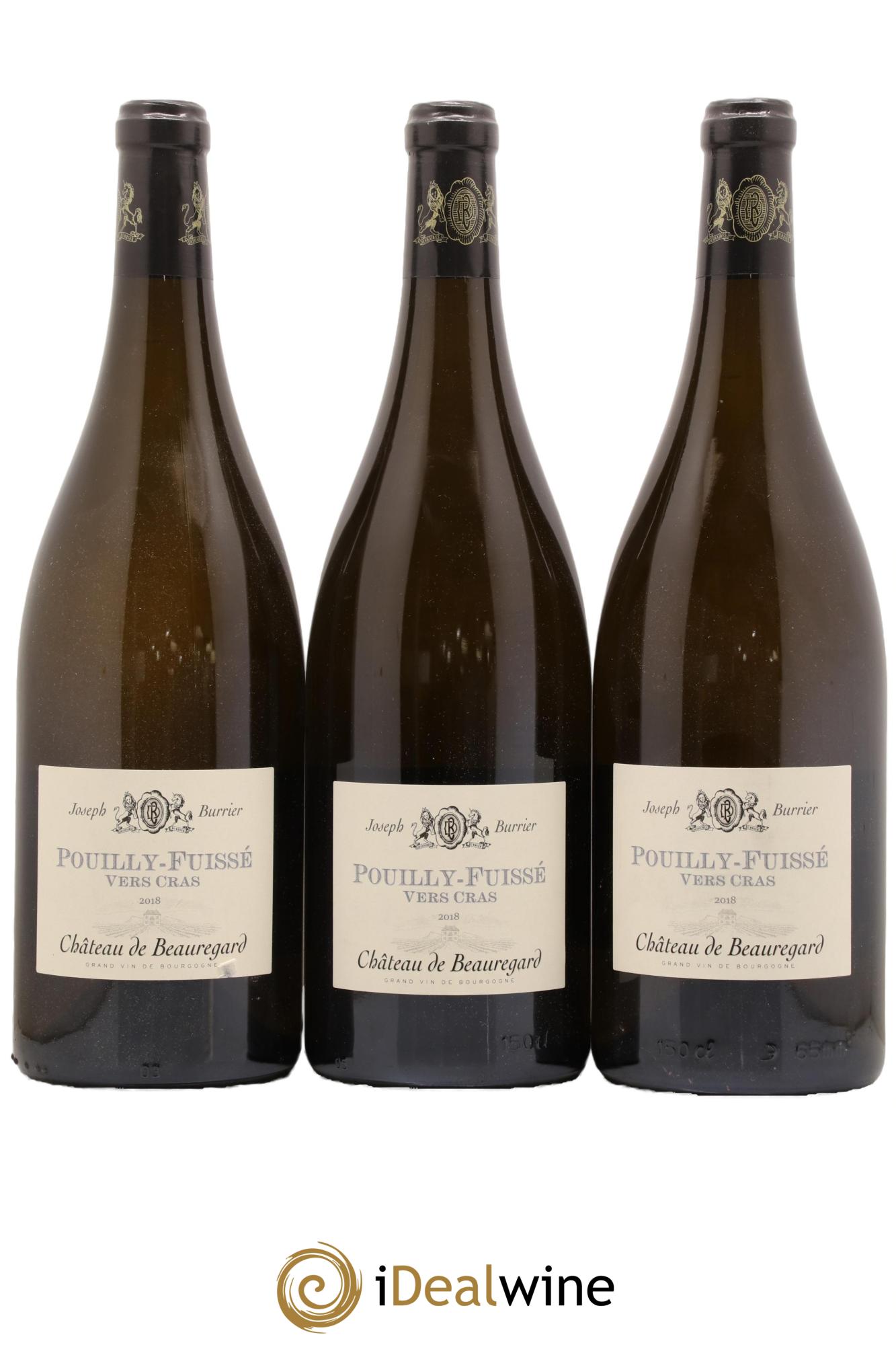 Pouilly-Fuissé Vers Cras Domaine De Beauregard 2018 - Lot de 3 magnums - 0