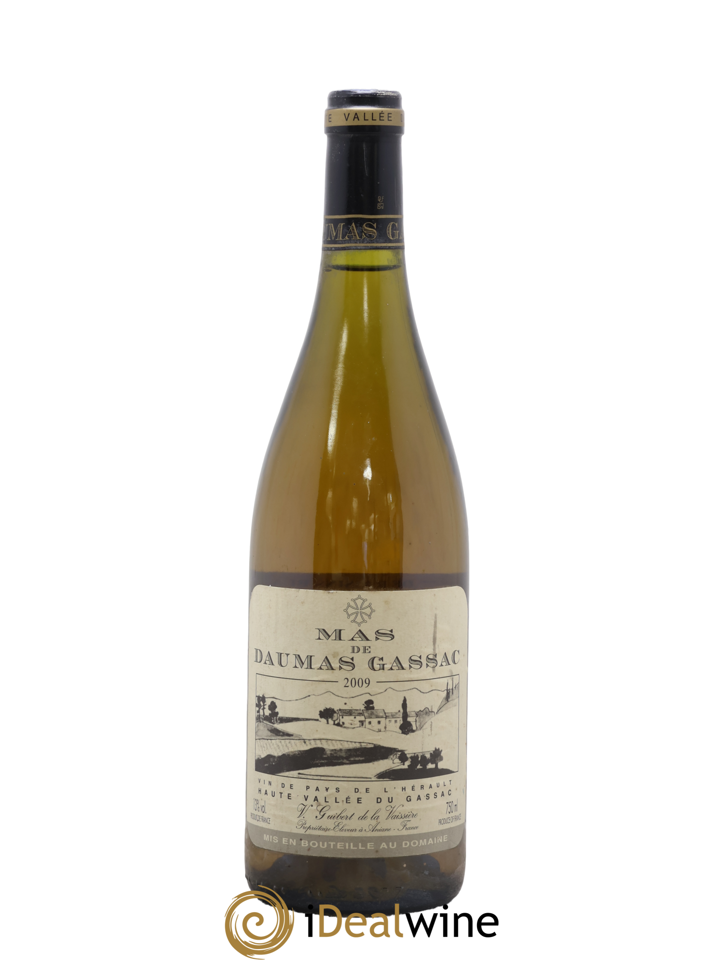 Saint-Guilhem-le-Désert - Cité d'Aniane Mas Daumas Gassac Famille Guibert de La Vaissière 2009 - Lot de 1 bouteille - 0