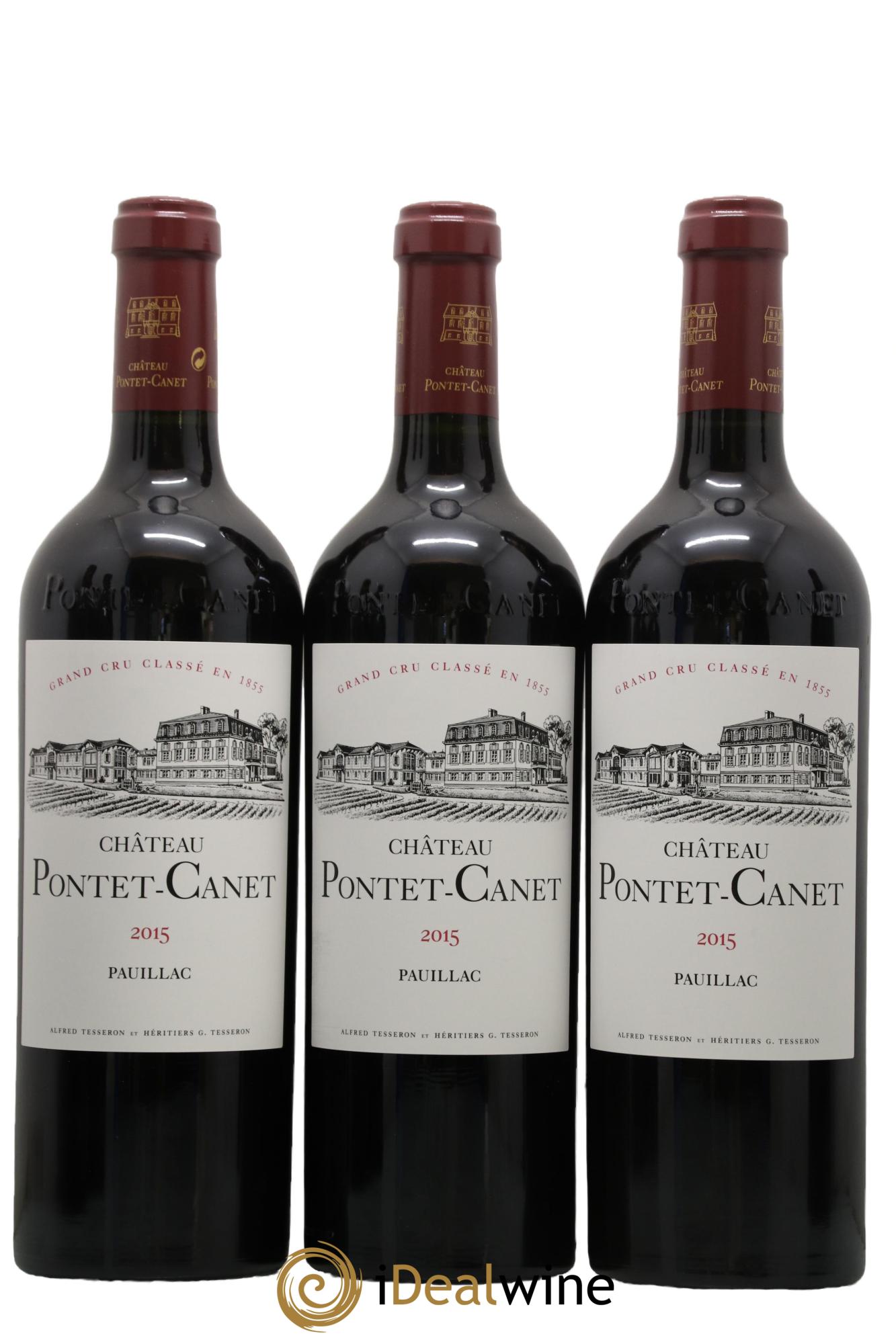 Château Pontet Canet 5ème Grand Cru Classé 2015 - Posten von 12 Flaschen - 3