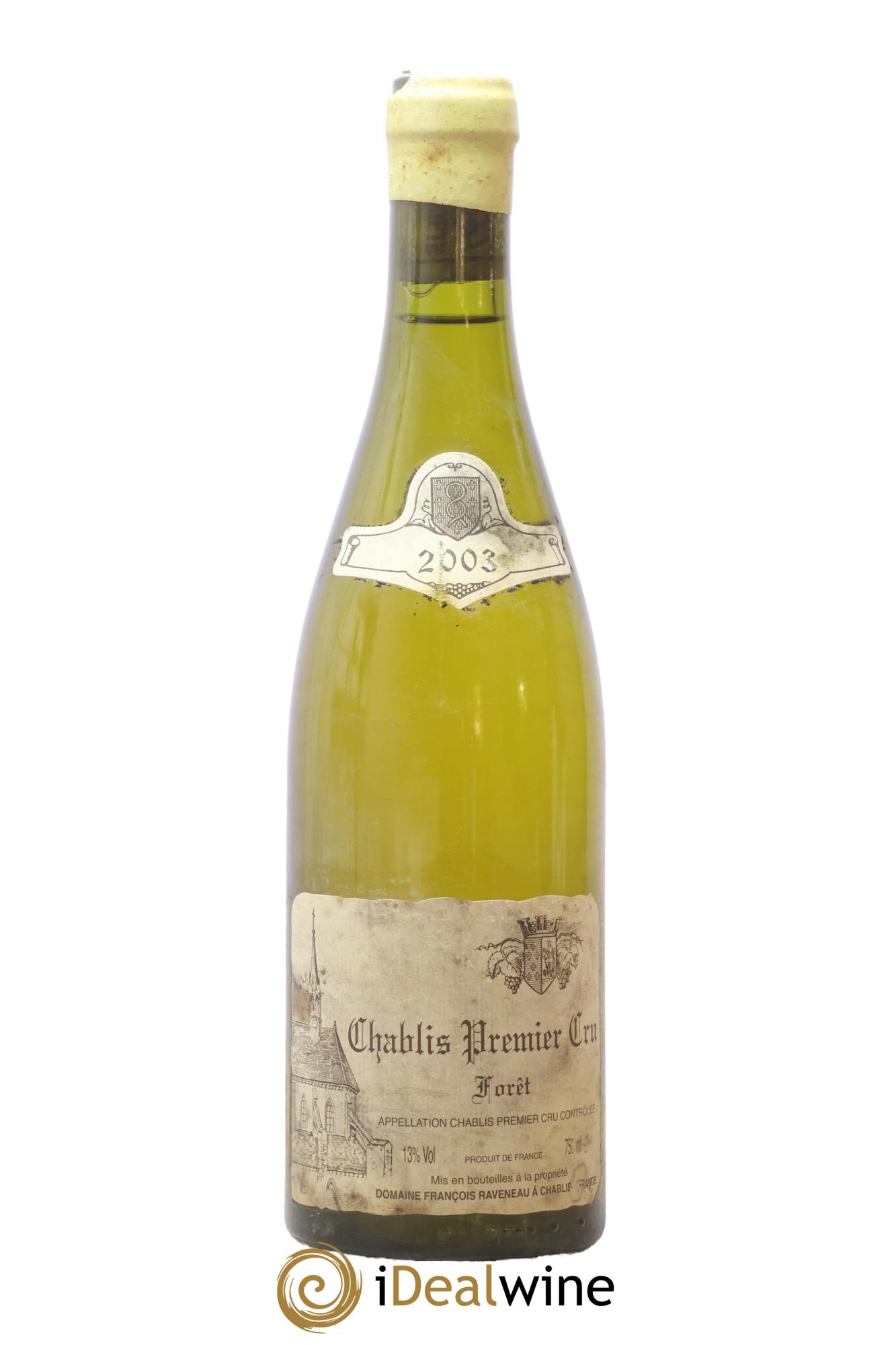 Chablis 1er Cru Forêt Raveneau (Domaine) 2003 - Posten von 1 Flasche - 0