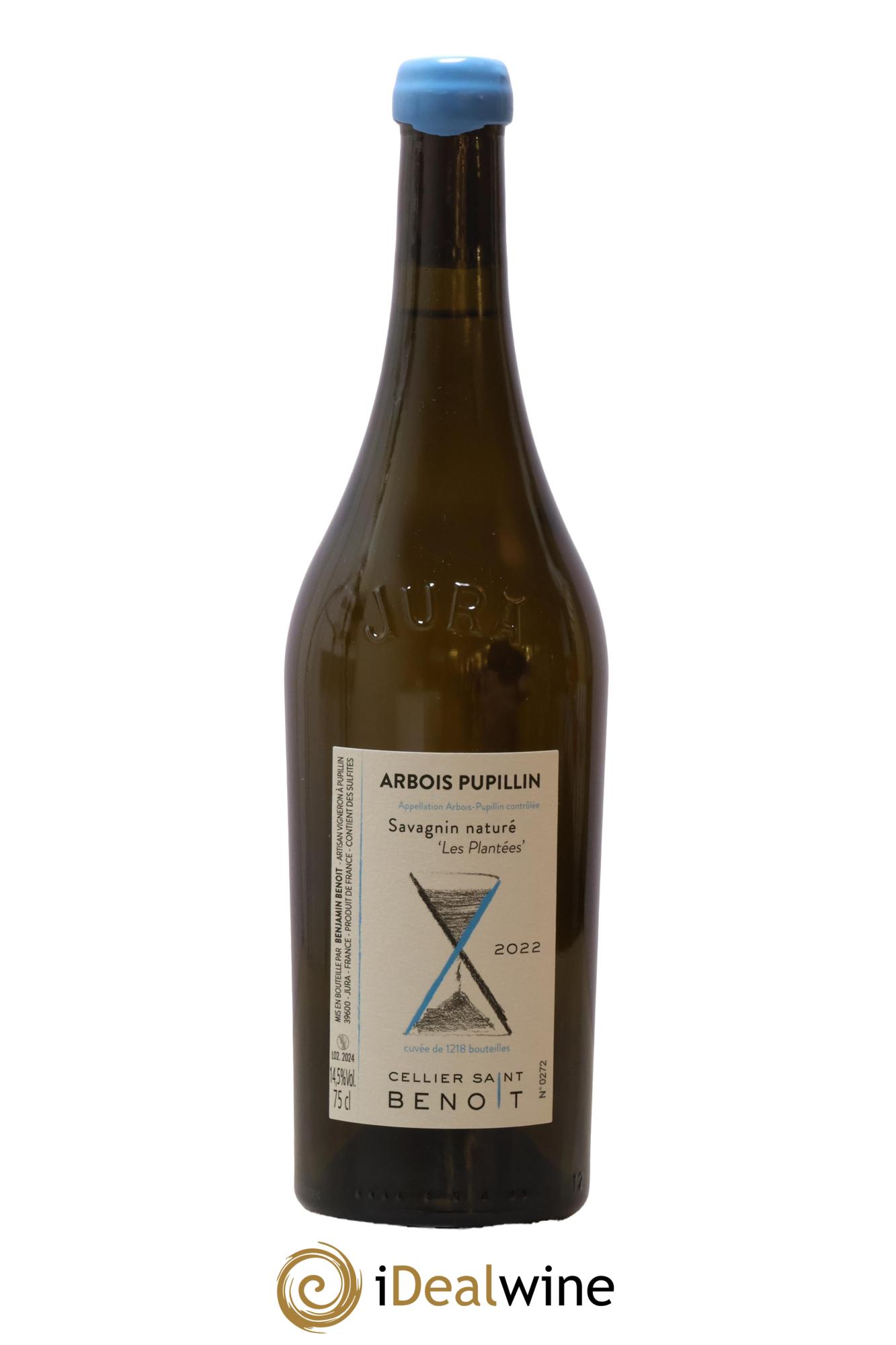 Arbois-Pupillin Les Plantées Cellier Saint Benoît 2022 - Lot de 1 bouteille - 0