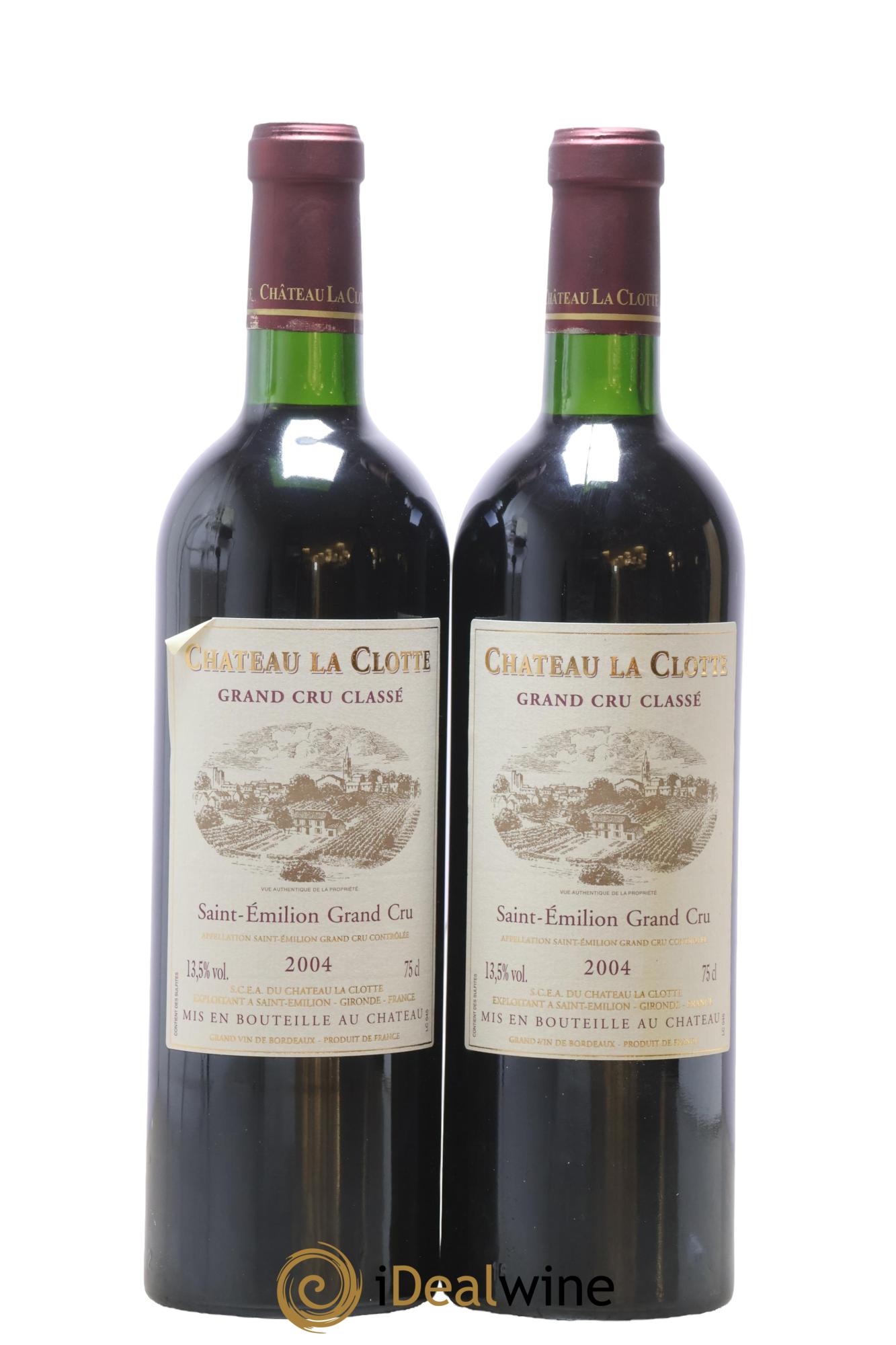 Château la Clotte 2004 - Lot de 2 bouteilles - 0