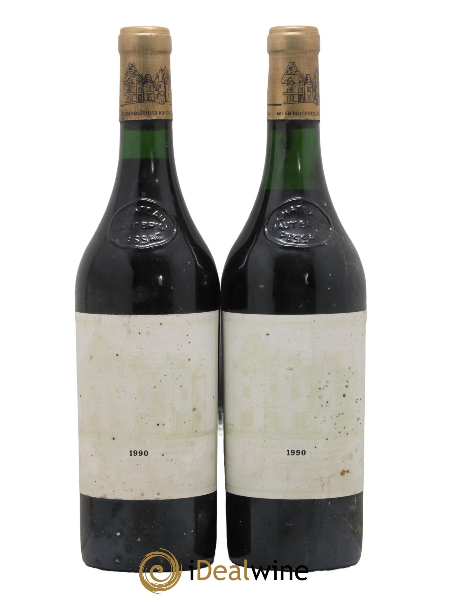 Château Haut Brion 1er Grand Cru Classé 1990 - Lot de 2 bouteilles - 0
