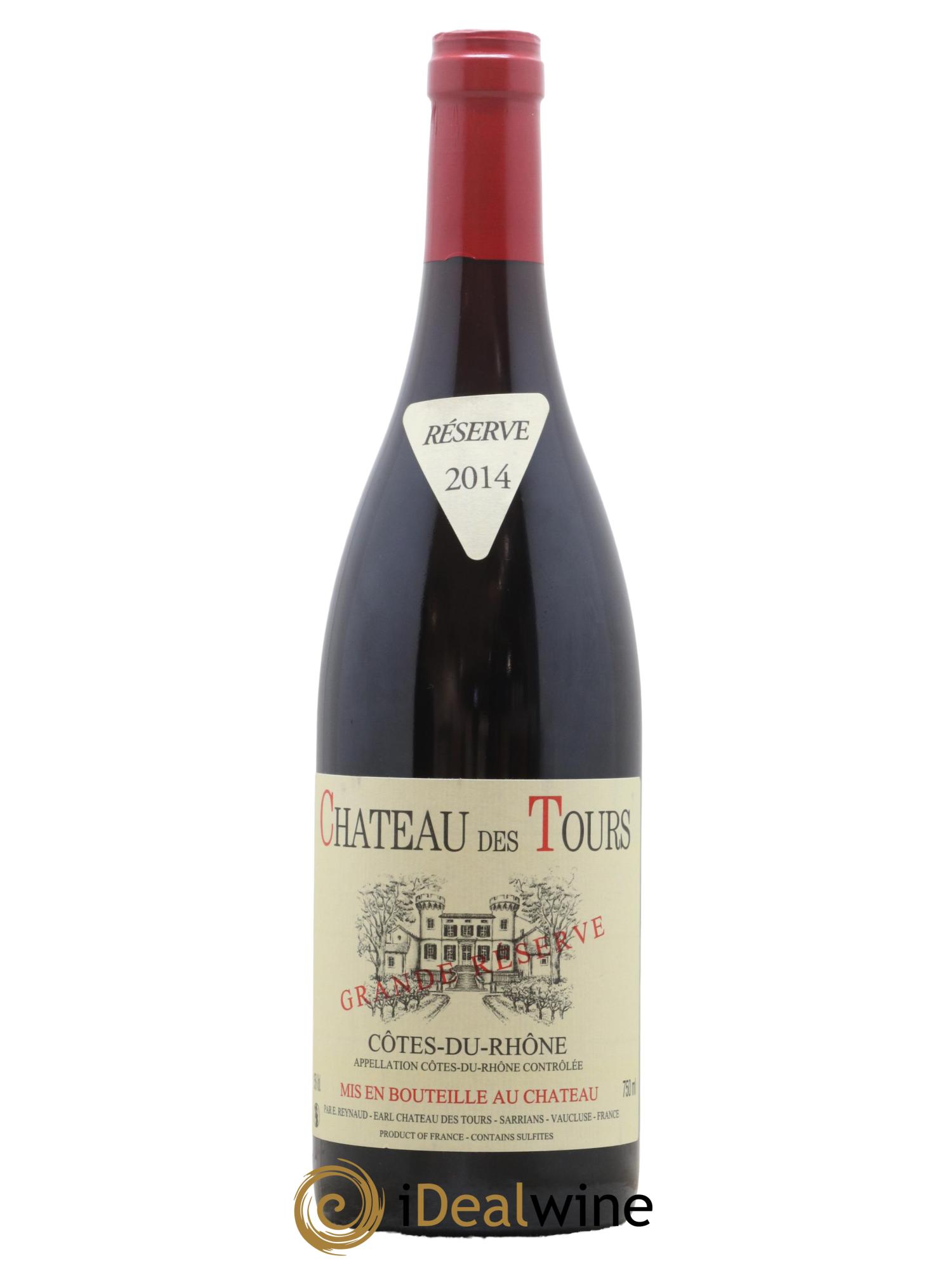 Côtes-du-Rhône Château des Tours Grande Réserve Emmanuel Reynaud 2014 - Lot de 1 bouteille - 0