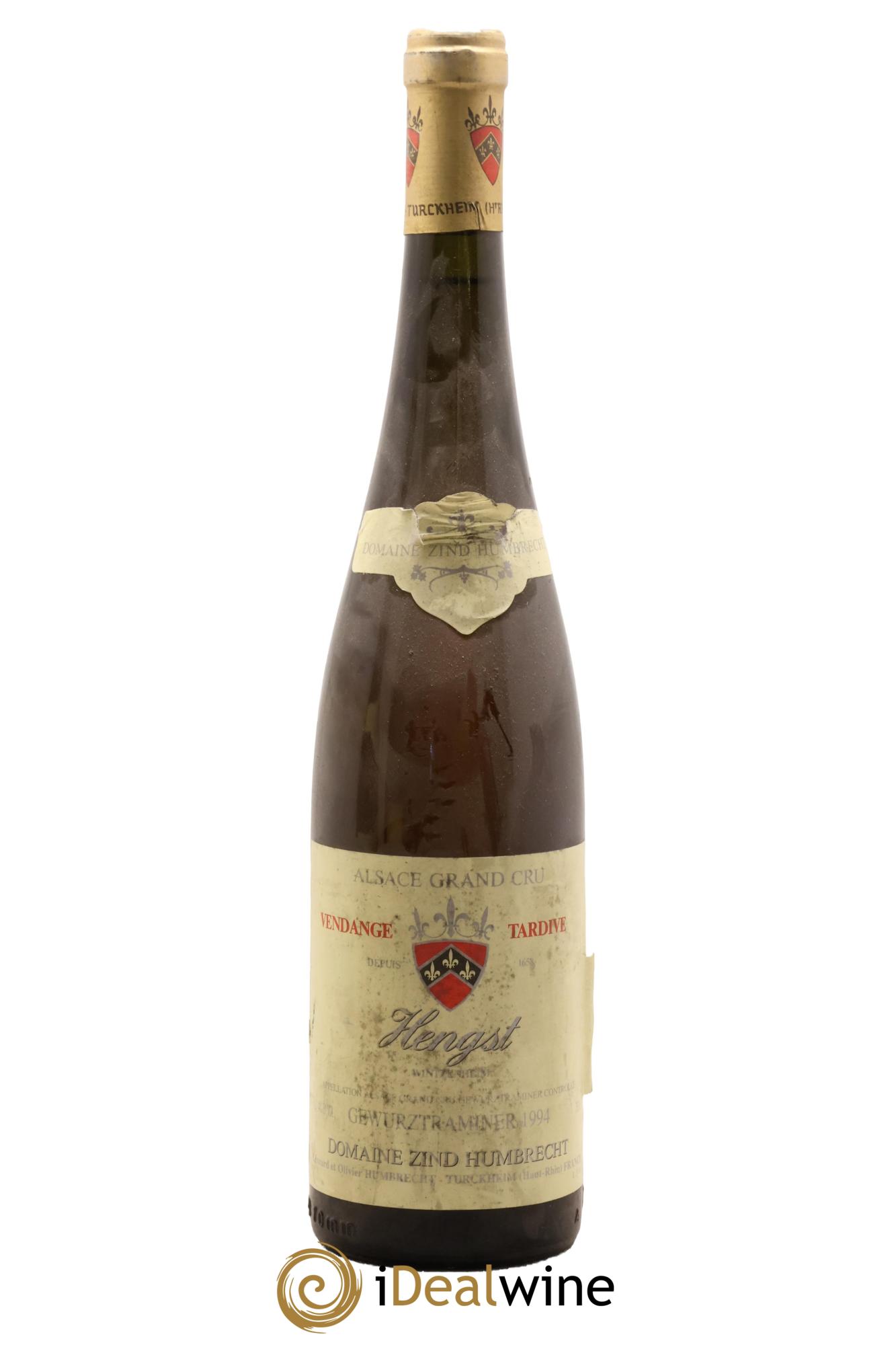 Alsace Hengst Gewurztraminer Vendanges Tardives Zind-Humbrecht (Domaine) 1994 - Posten von 1 Flasche - 0