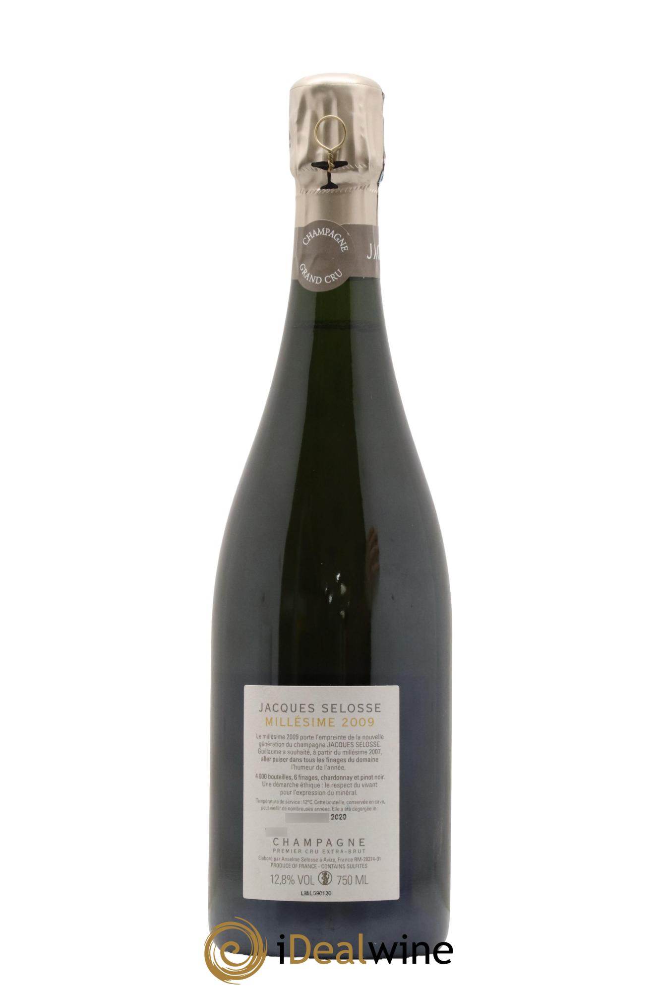 1er Cru Millésimé Extra-Brut Jacques Selosse 2009 - Lotto di 1 bottiglia - 1