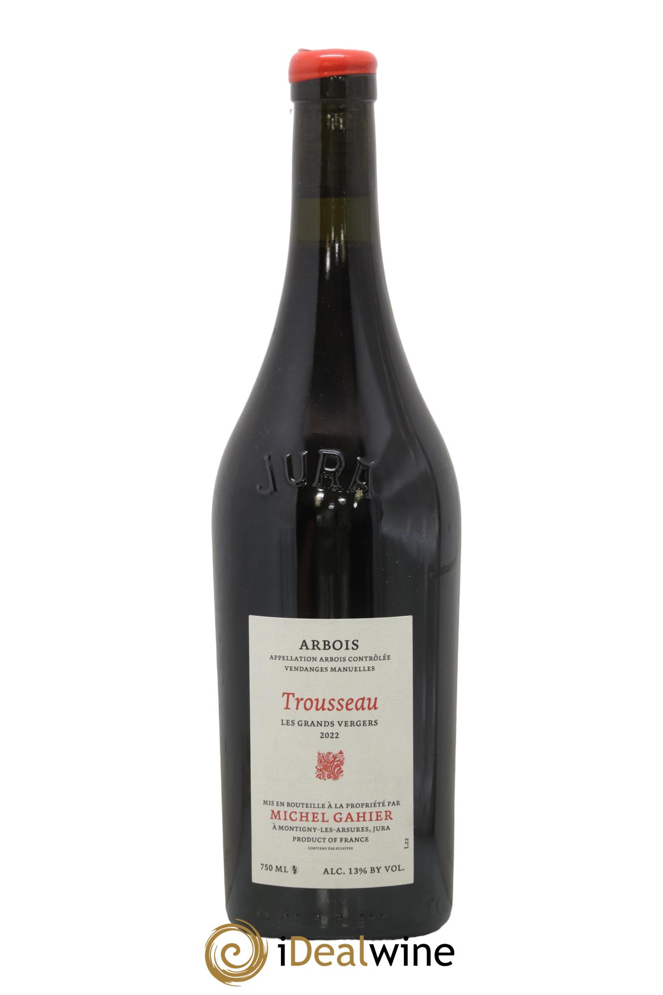 Arbois Trousseau Les Grands Vergers Michel Gahier 2022 - Lot de 1 bouteille - 0